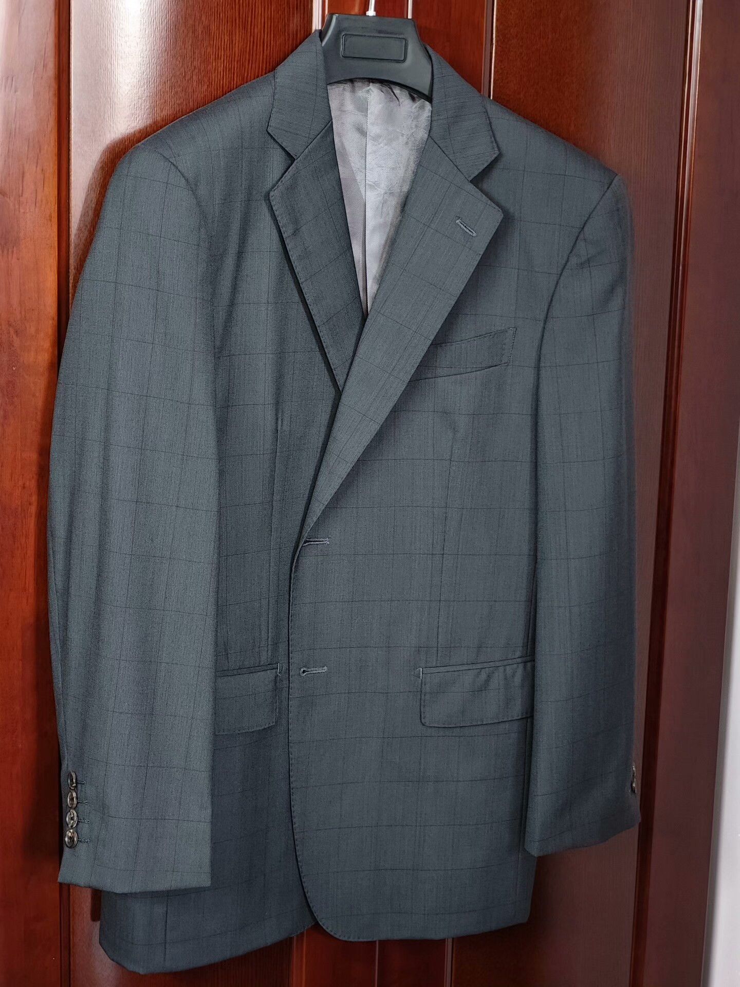 Japanese Brand Taylor Lodge Gray Green Wool Blend Suit Size US L / EU 52-54 / 3 - 1 Thumbnail