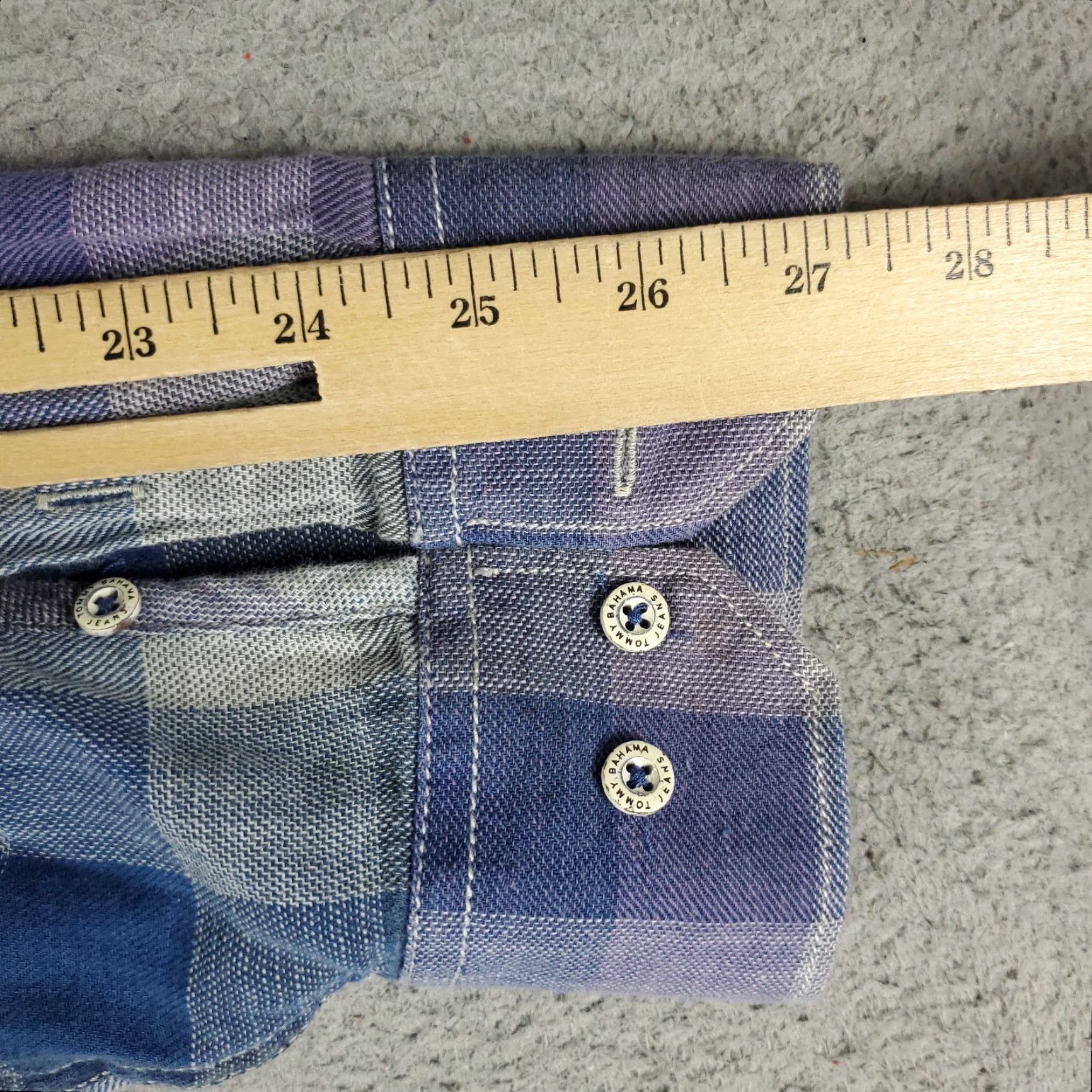 Tommy Bahama Tommy Bahama Shirt Mens 3XL Purple Blue Check Cotton Button-Up Long Sleeve Size US XXL / EU 58 / 5 - 6 Thumbnail