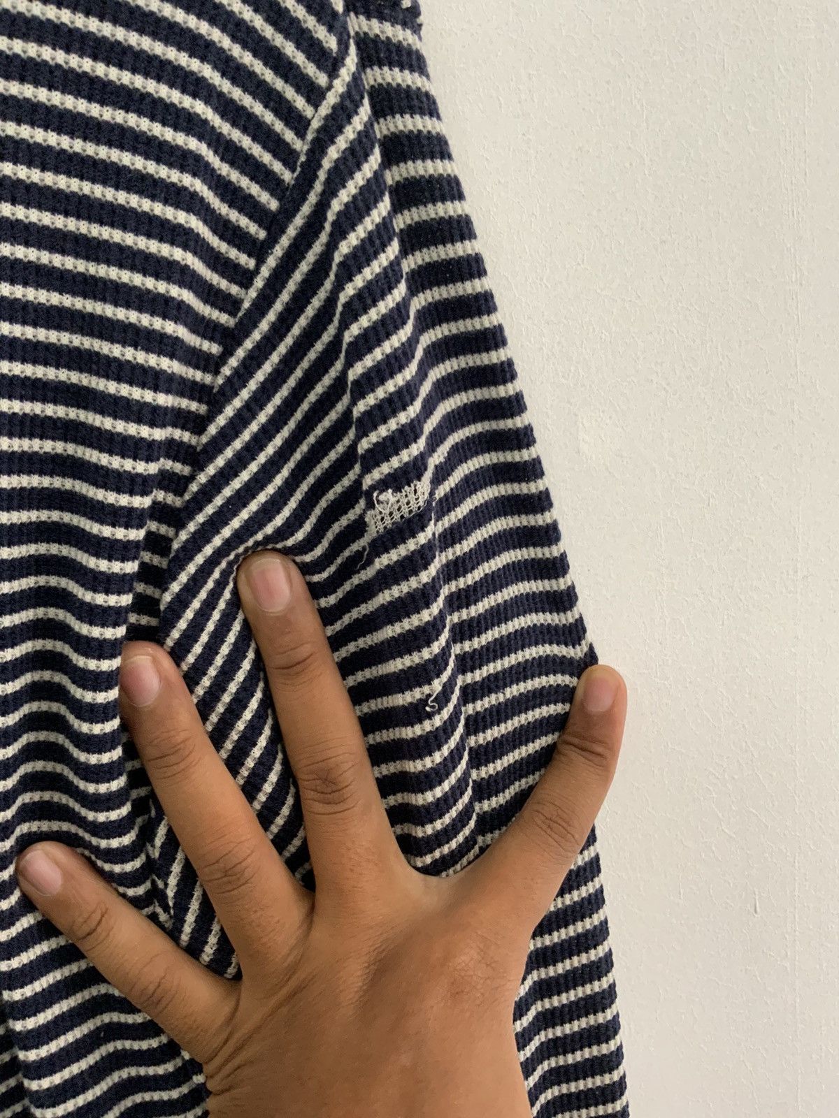 Japanese Brand Uniqlo undercover Stripe Long Sleeve Shirt Size US M / EU 48-50 / 2 - 11 Thumbnail