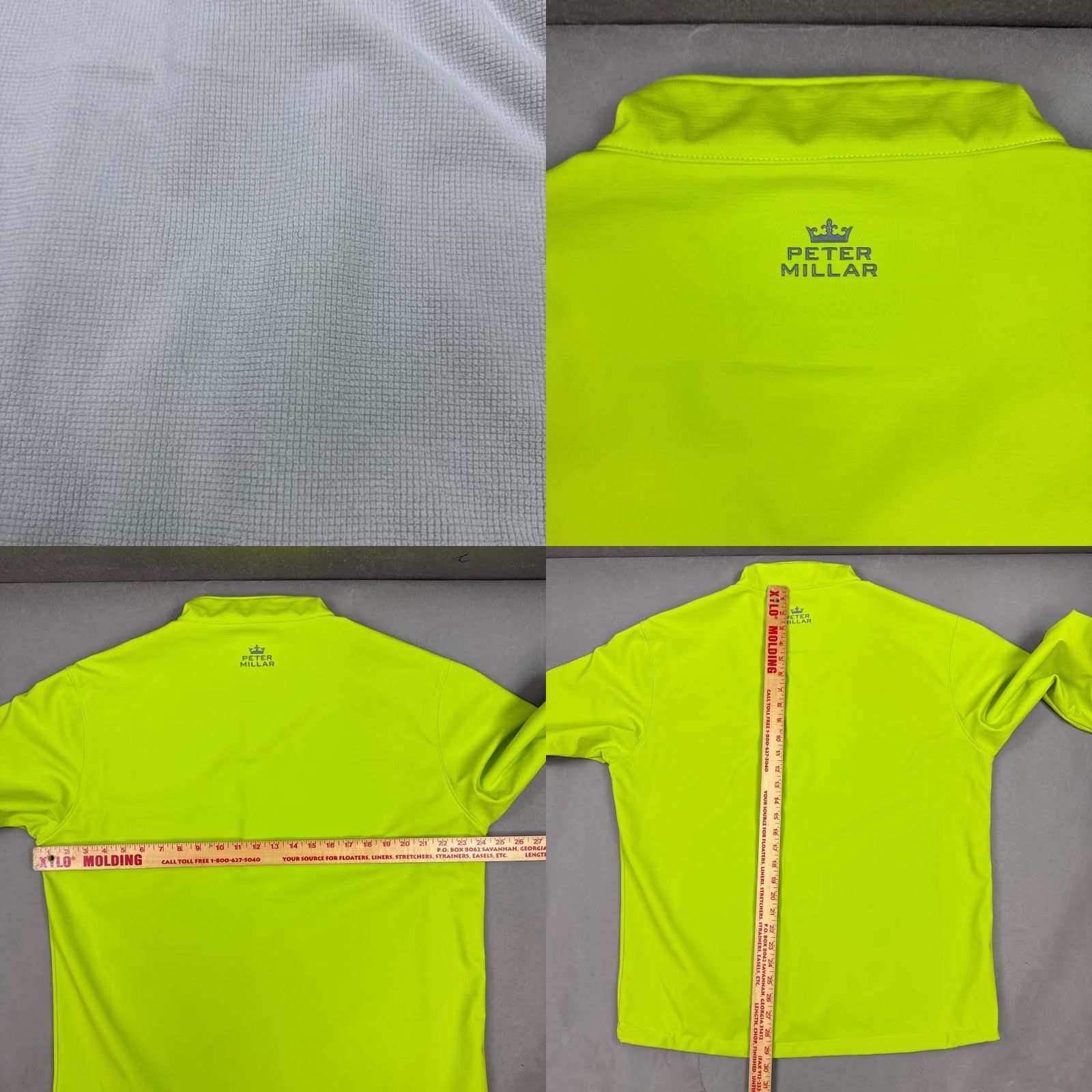 Peter Millar Peter Millar Jacket Mens Large Neon Green Crown Sport Windstopper Golf Range Size US L / EU 52-54 / 3 - 8 Thumbnail