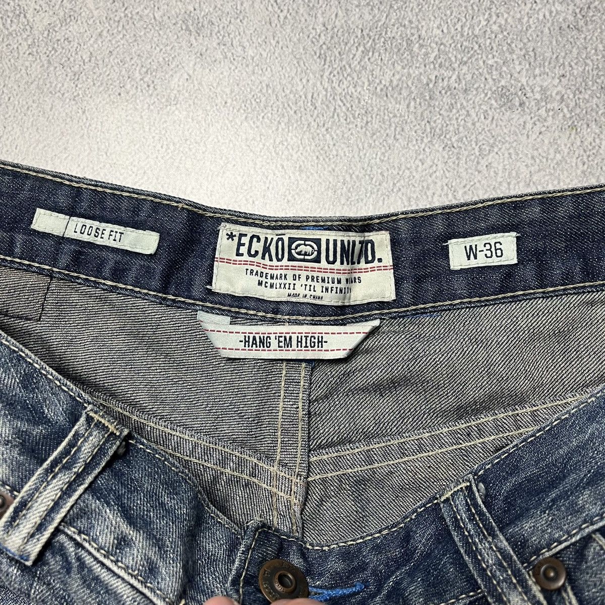 Ecko Unltd. × Vintage Crazy Y2K Baggy Ecko Unltd. denim short Size US 42 / EU 58 - 8 Thumbnail