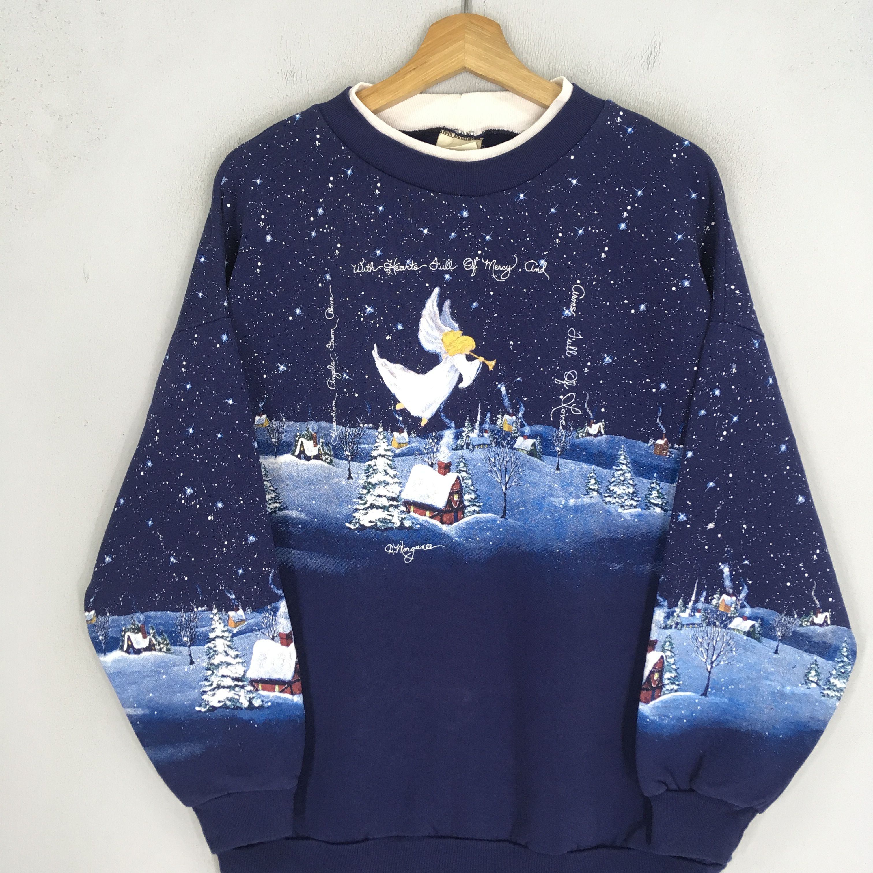 Artisan Lab Vintage 90's Artisans Blue Sweatshirt - 587 Size US L / EU 52-54 / 3 - 3 Thumbnail