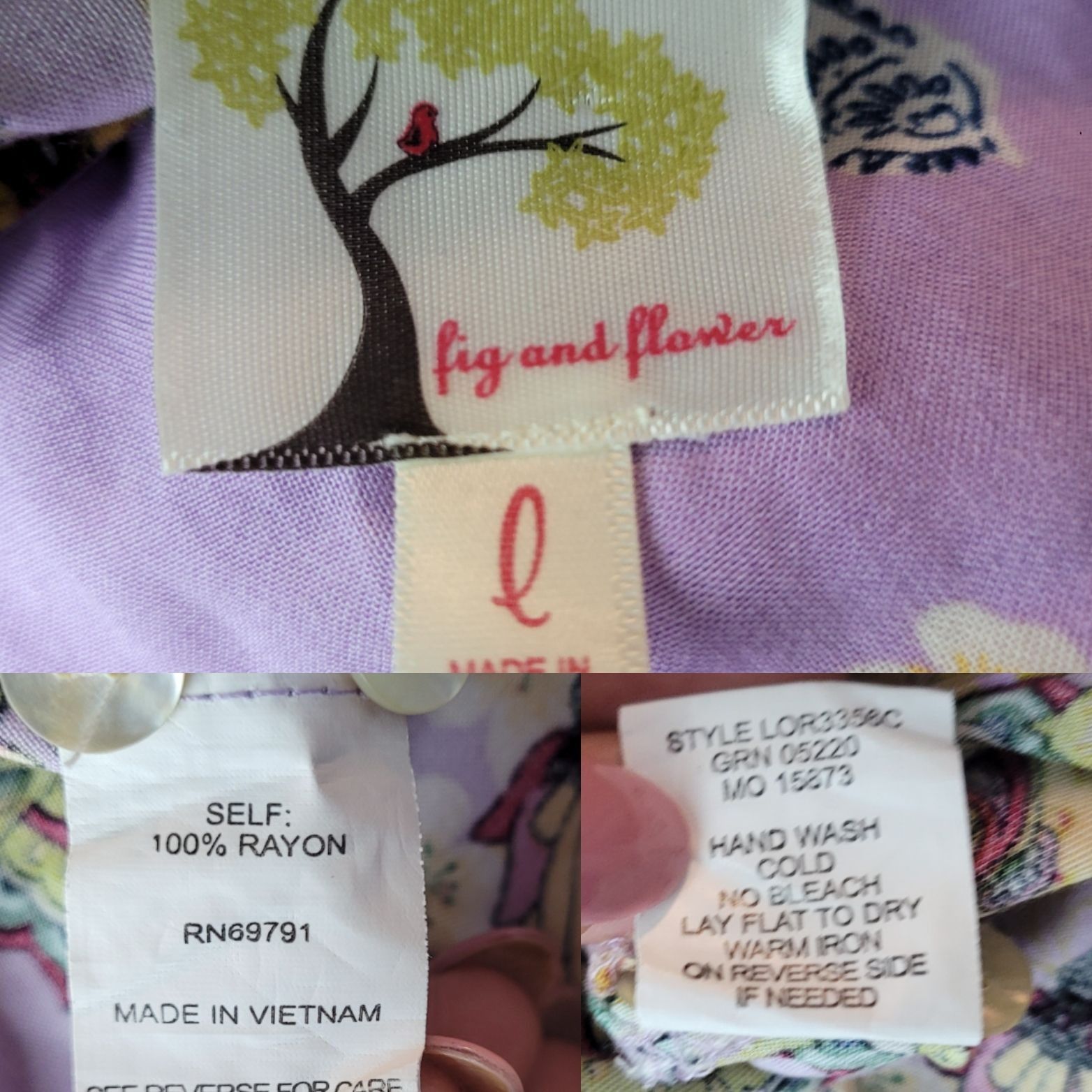 Anthropologie Anthropologie Fig & Flower Lavender Multicolor Boho Peasant Size L / US 10 / IT 46 - 3 Thumbnail
