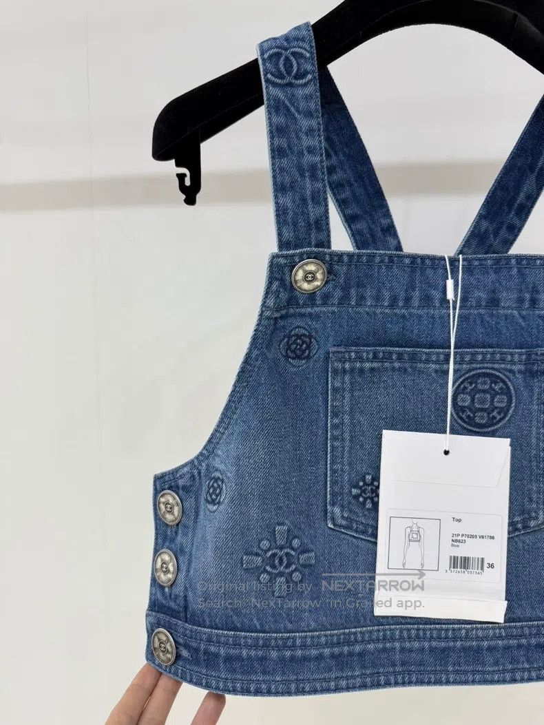 Chanel Chanel Camelia denim vest Size XS / US 0-2 / IT 36-38 - 2 Thumbnail