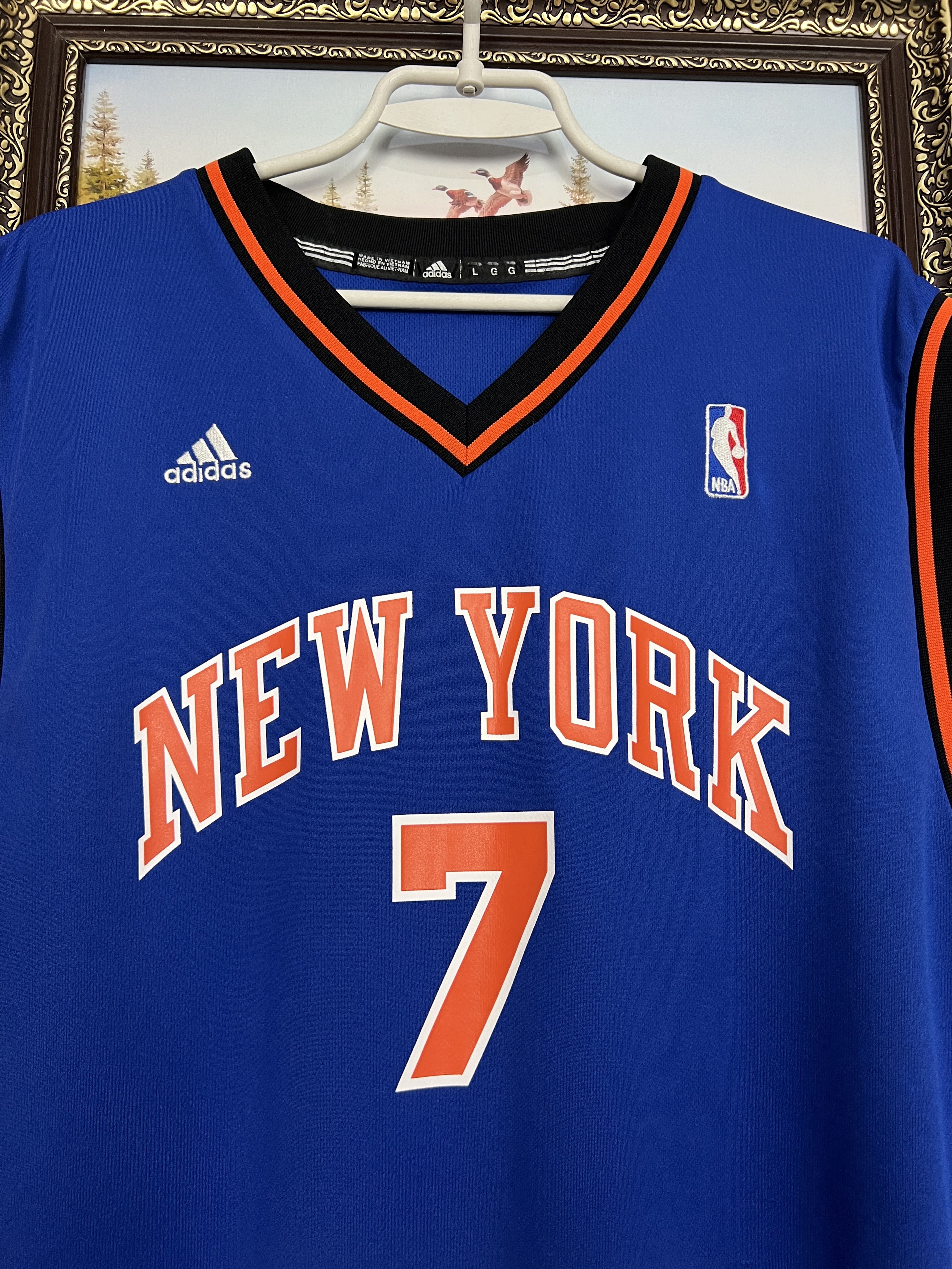 Adidas Vintage New York Knicks #7 Anthony NBA Jersey Shirt Rare Size US L / EU 52-54 / 3 - 3 Thumbnail