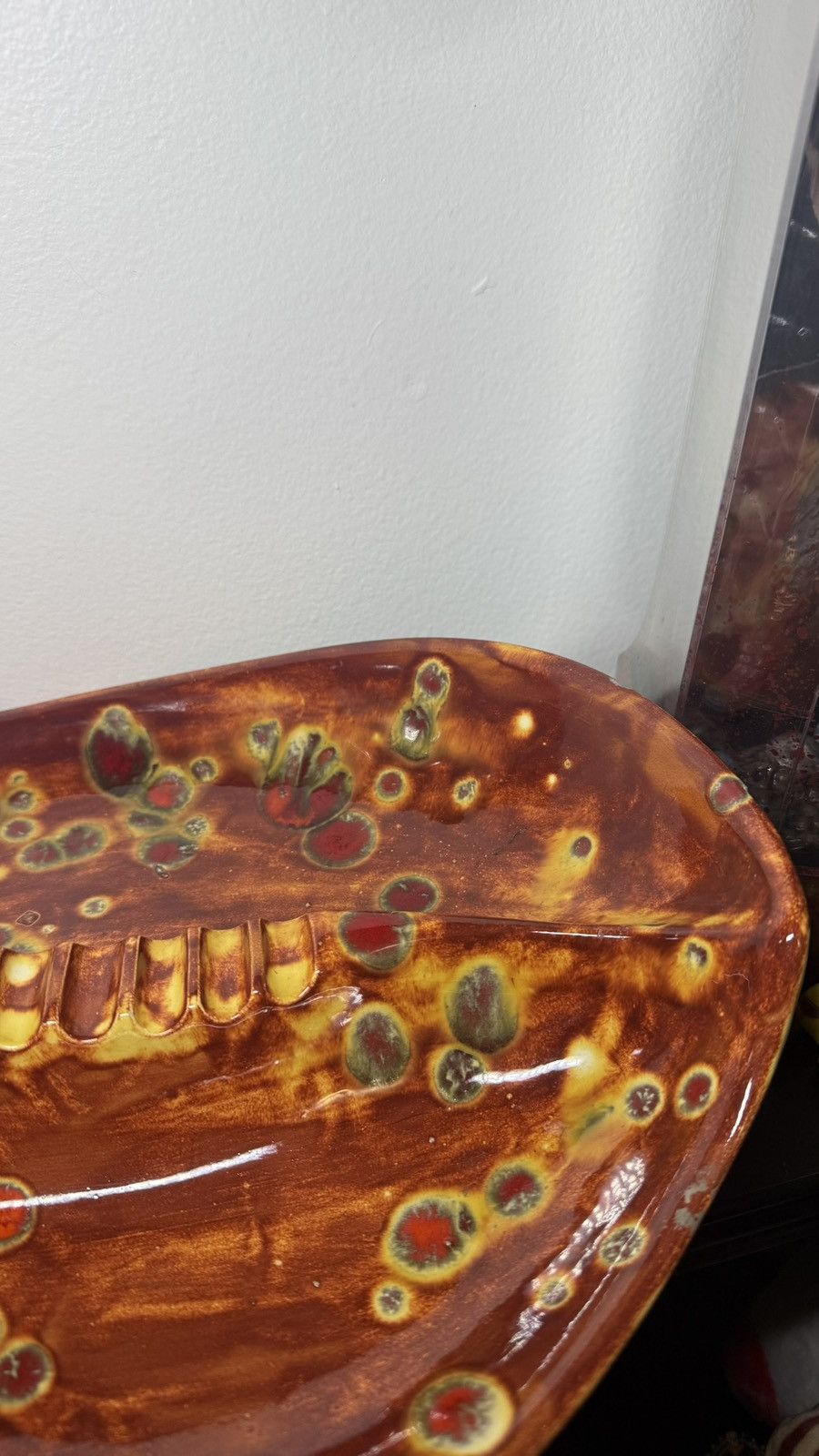 Other Vintage 1970s Mid Century Ceramic Drip Glaze Ashtray Size ONE SIZE - 6 Thumbnail