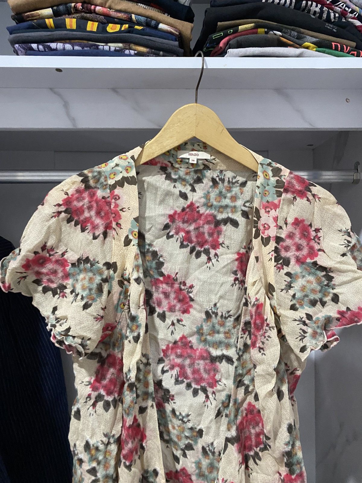 Kenzo Kenzo Tejido Shirt Flower Size M / US 6-8 / IT 42-44 - 2 Thumbnail