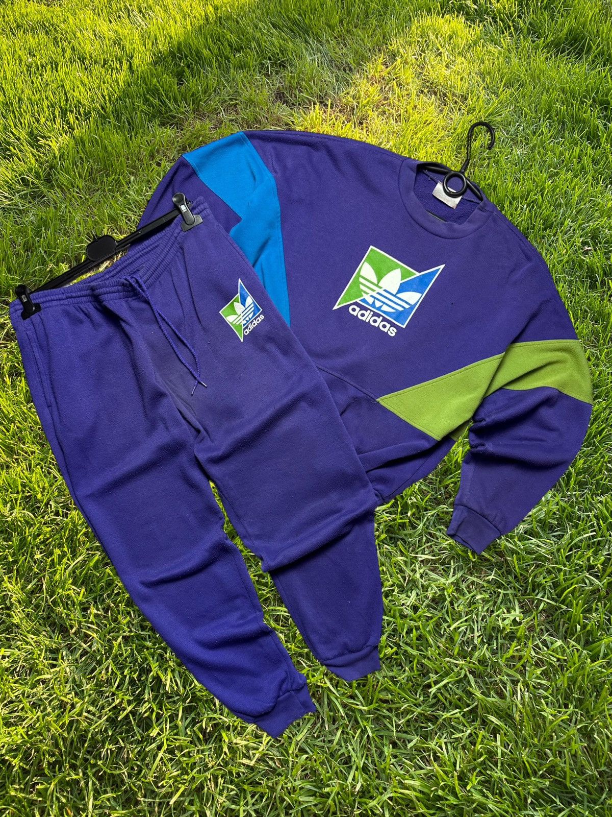 image of Adidas Track Suit Size S Logo in Purple, Men's