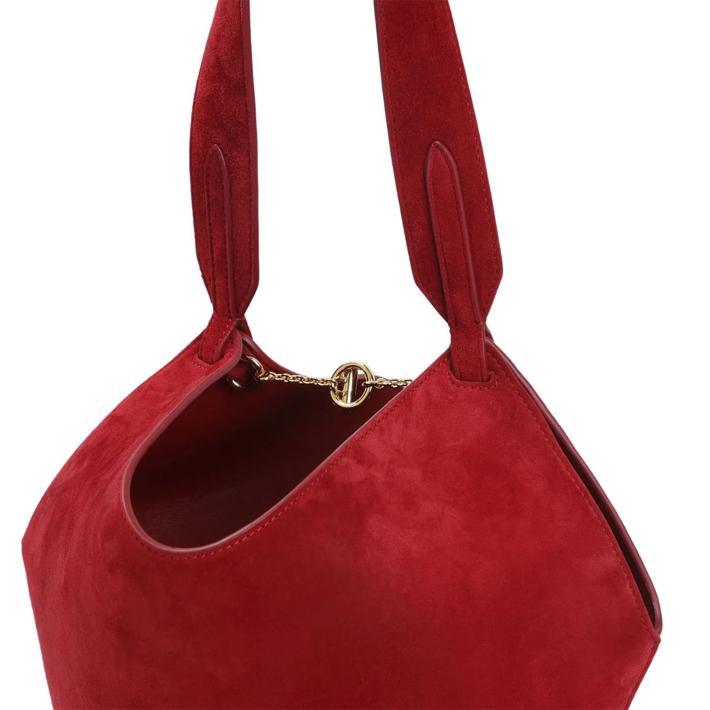 KHAITE KHAITE Lotus Mini Ruby Suede Tote Bag New & Authentic Size ONE SIZE - 3 Thumbnail