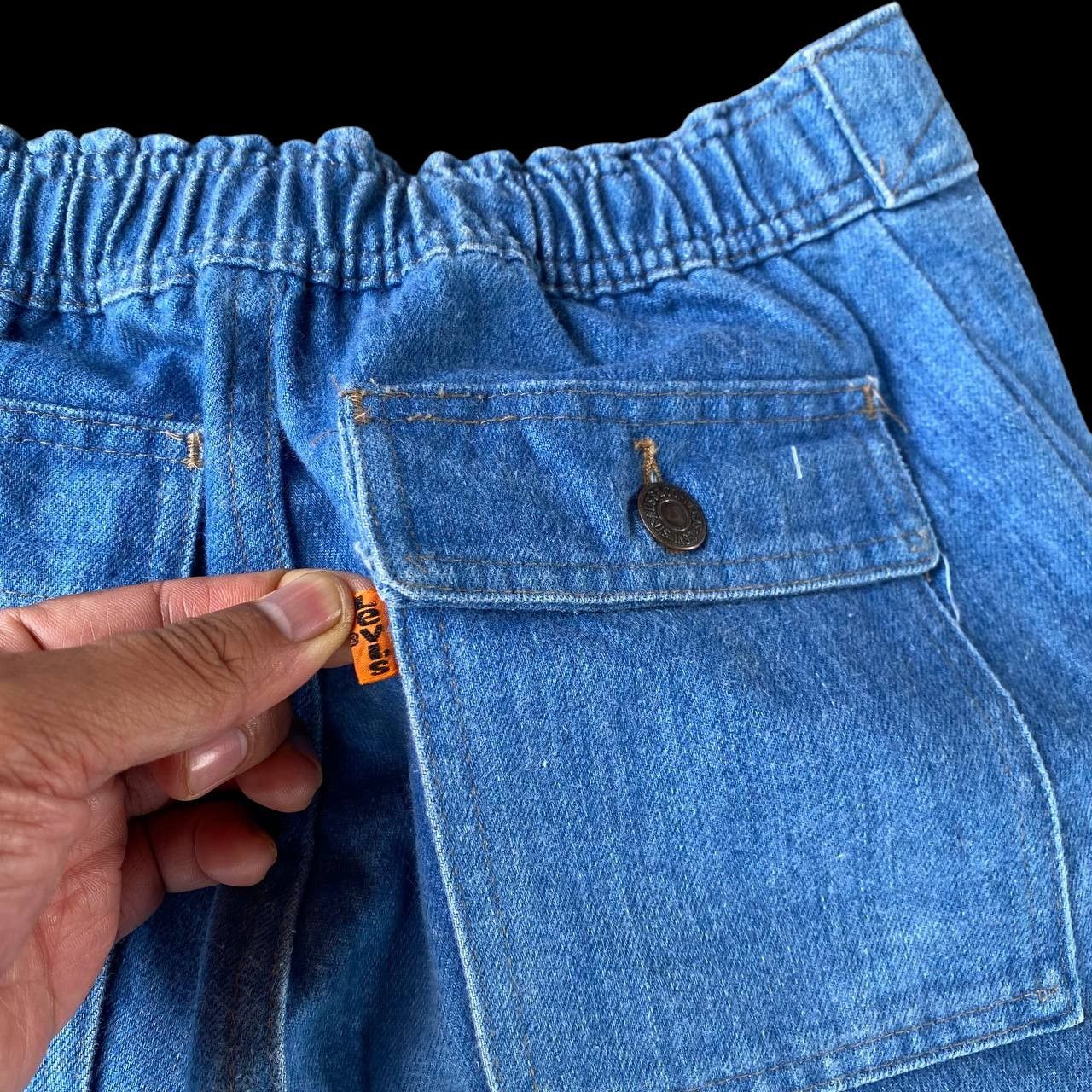 Levi's Vintage Clothing RARE 70S LEVIS 648 FLARE DENIM ORANGE TAG ZIP TALON Size US 29 - 13 Thumbnail