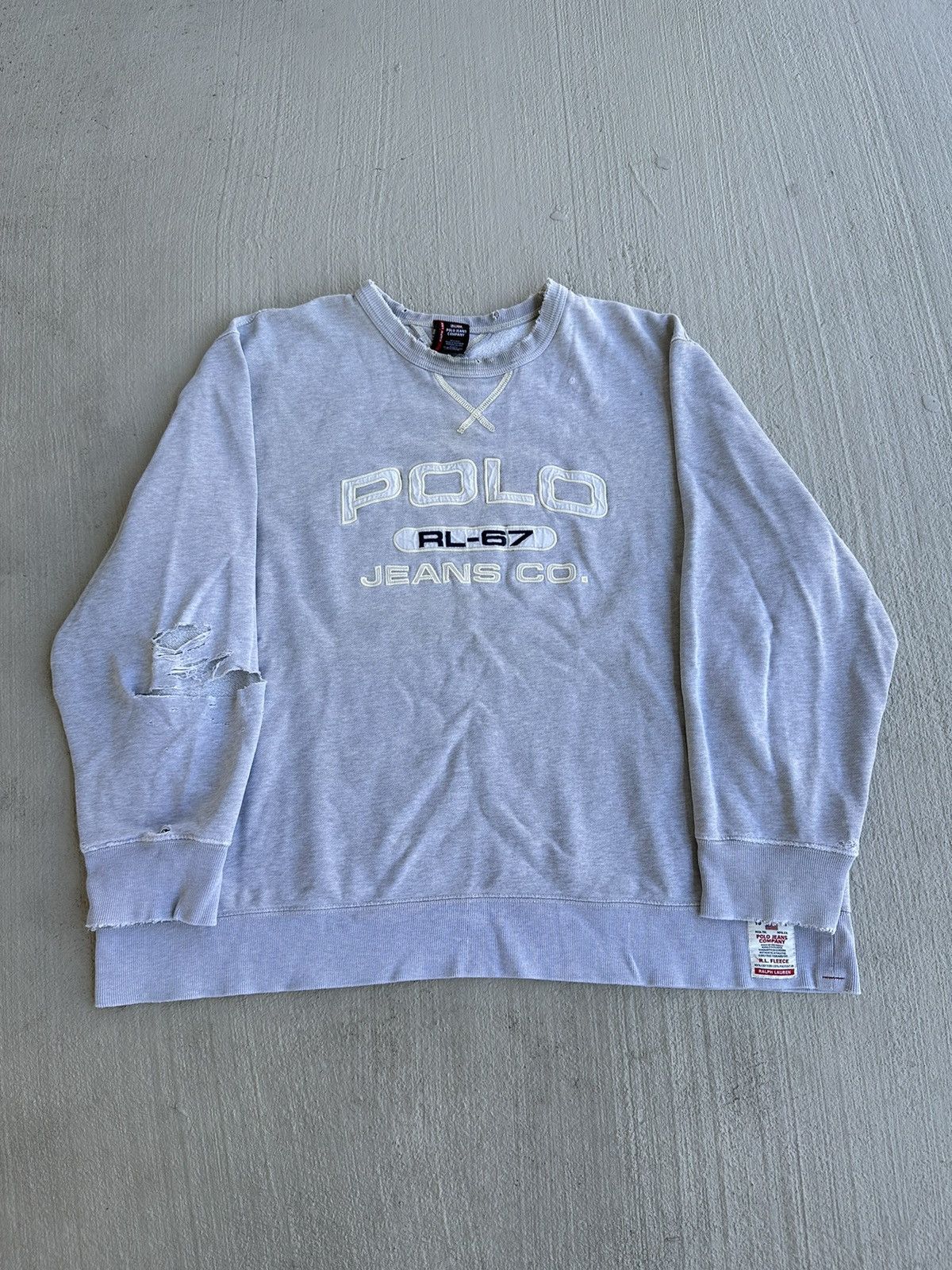 Vintage Vintage Polo Ralph Lauren Sweatshirt Size US XXL / EU 58 / 5 - 1 Thumbnail