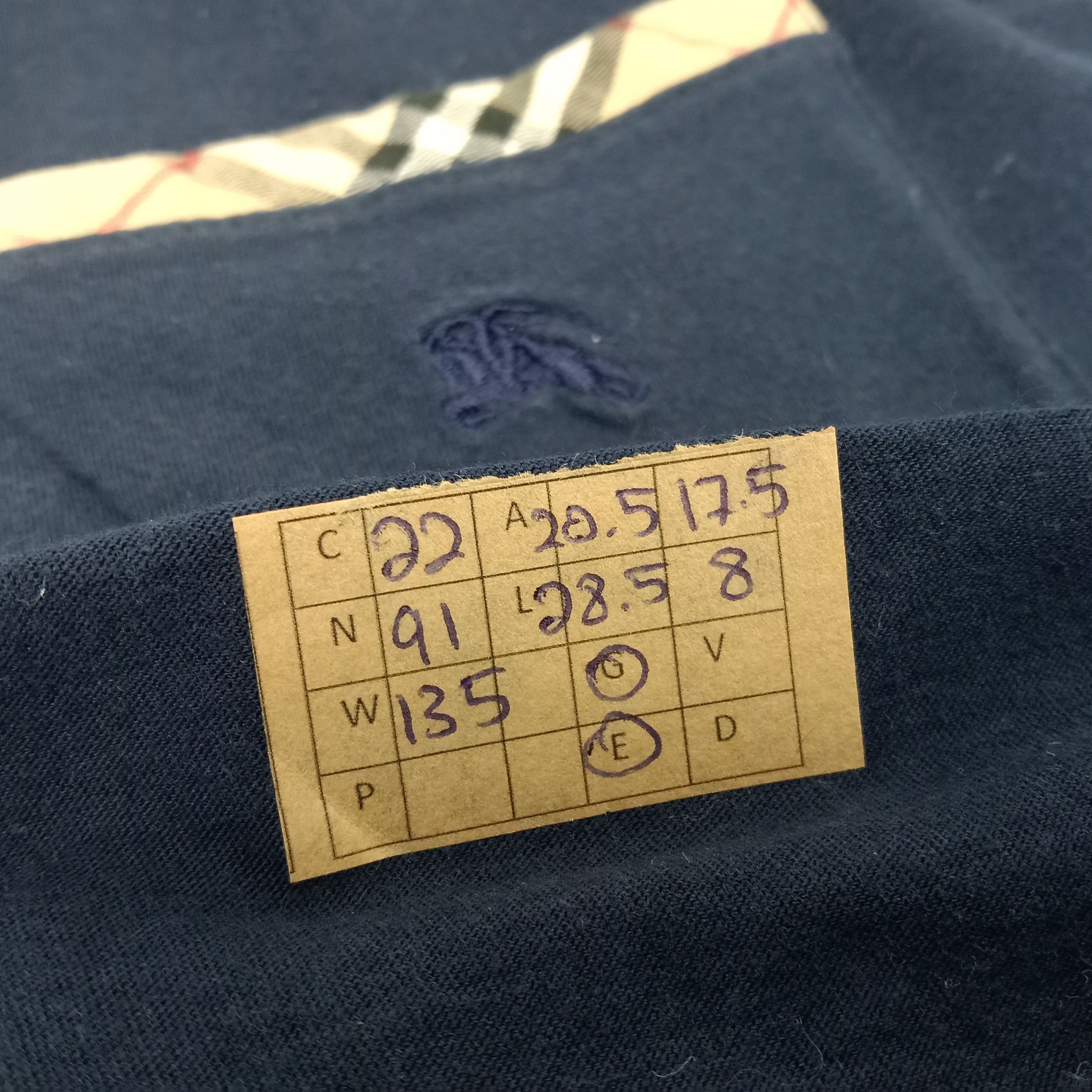 Burberry × Vintage Burberry London Nova Check Pocket Tshirt Size US M / EU 48-50 / 2 - 8 Thumbnail