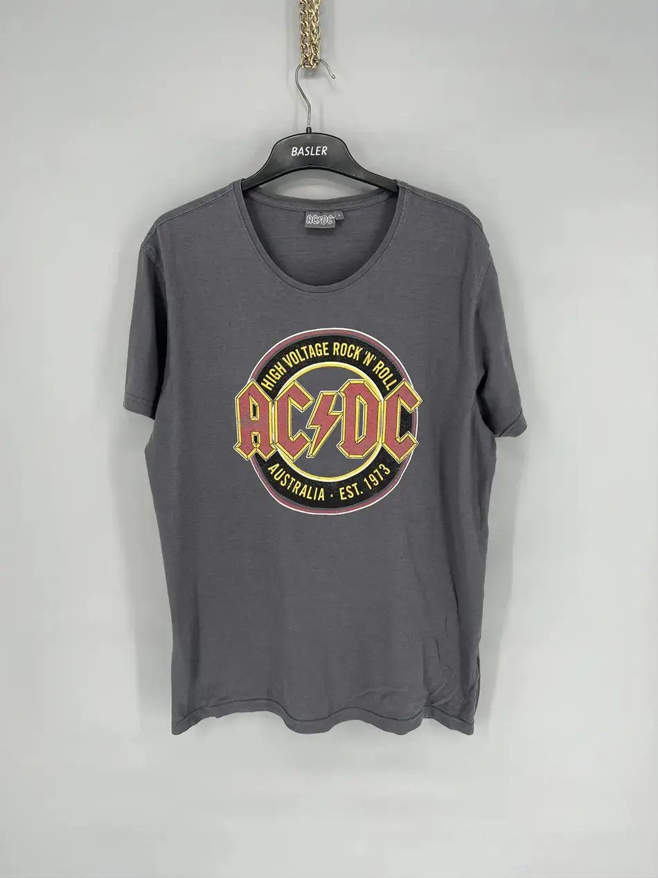 Band Tees × Vintage AC/DC High Voltage Rock N Roll 1976 Tie Dye T Shirt Size US L / EU 52-54 / 3 - 1 Thumbnail