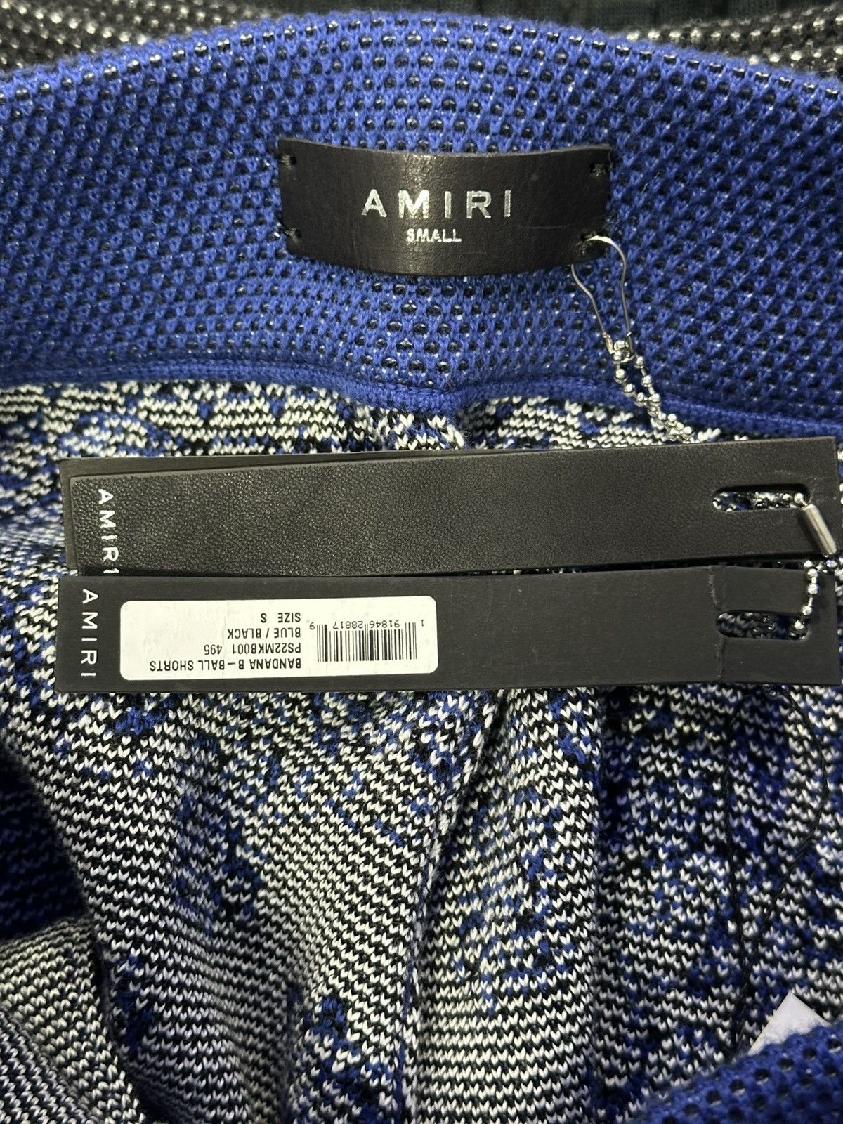 Amiri Amiri “Bandana” Blue/Black shorts small Size US 30 / EU 46 - 2 Thumbnail