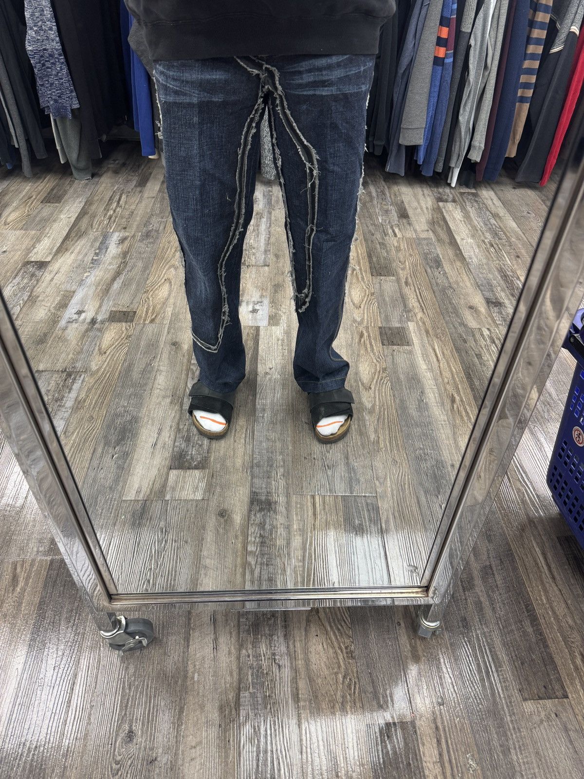 Japanese Brand × Jean Vintage Tough Jeansmith Bootcut Embroidered Japanese Denim Size US 29 - 8 Thumbnail