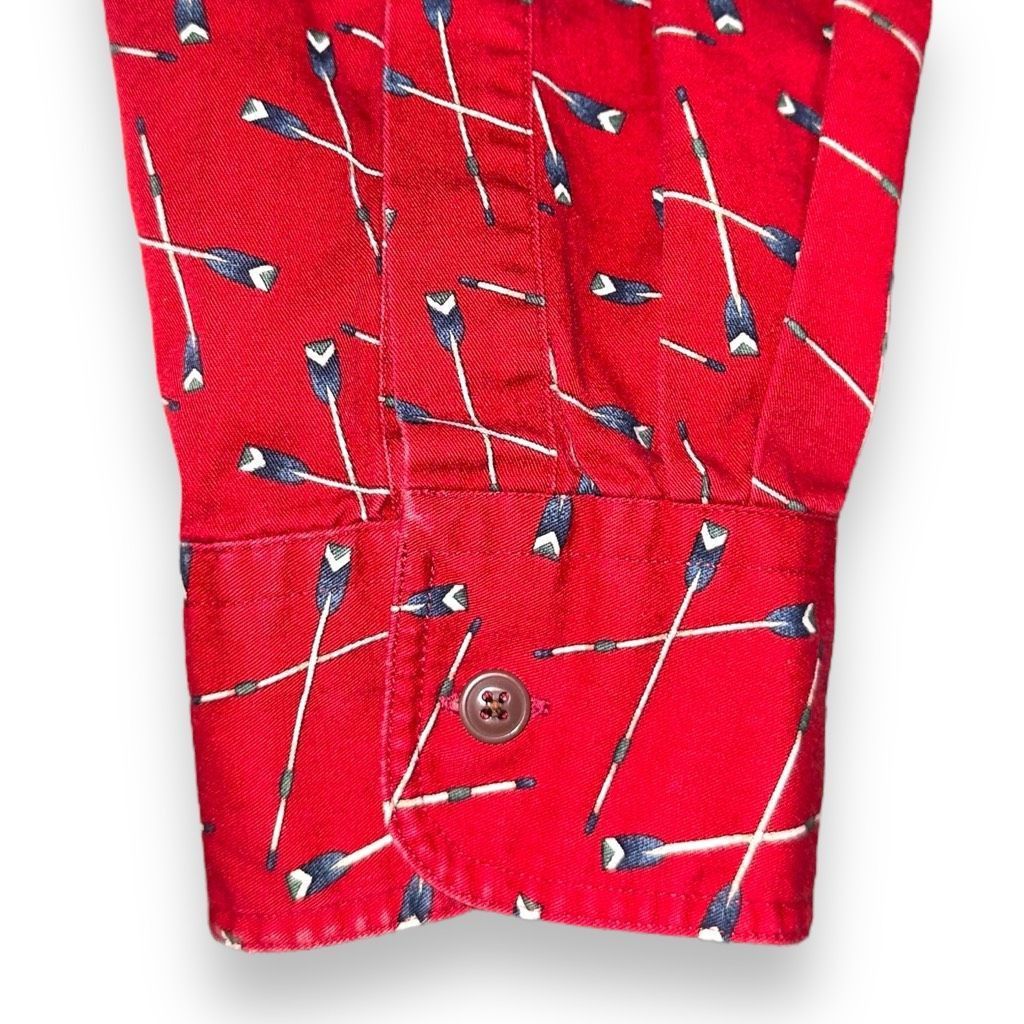 Chaps Ralph Lauren Chaps Ralph Lauren Red Oar Print Oxford Button Down Shirt L Size US L / EU 52-54 / 3 - 5 Thumbnail