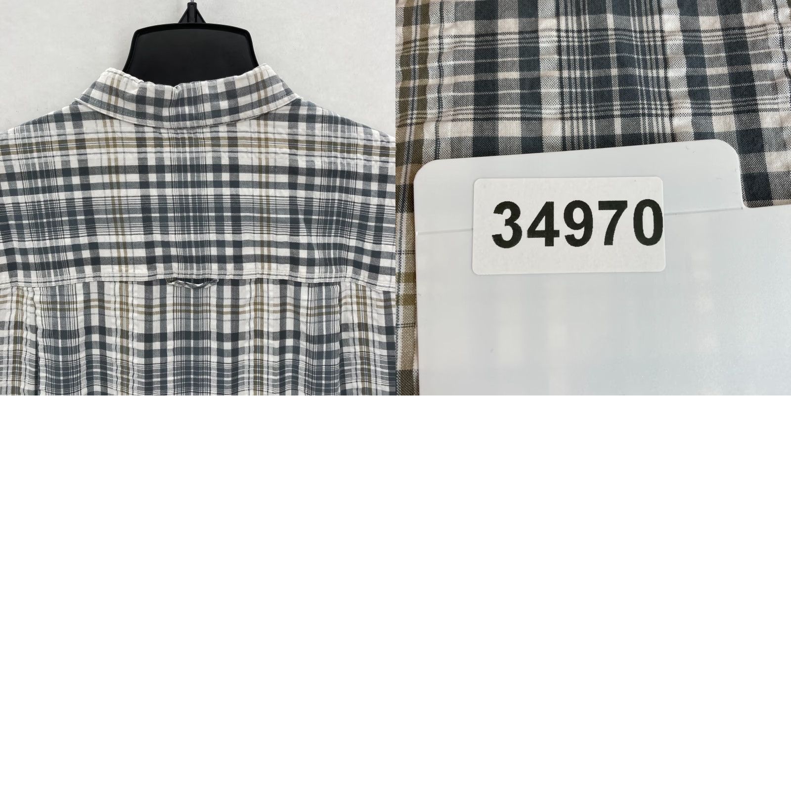 Royal Robbins Royal Robbins Seersucker Button Down Short Sleeve Shirt Mens Medium Gray Plaid Size US M / EU 48-50 / 2 - 9 Thumbnail