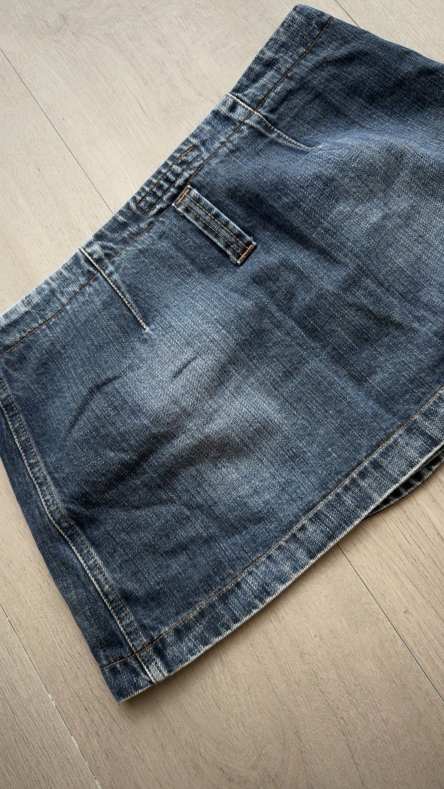 Miss Sixty vintage Miss sixty Bella Hadid wrap denim Mini skirt y2k Size 25" / US 0 / IT 36 - 14 Thumbnail