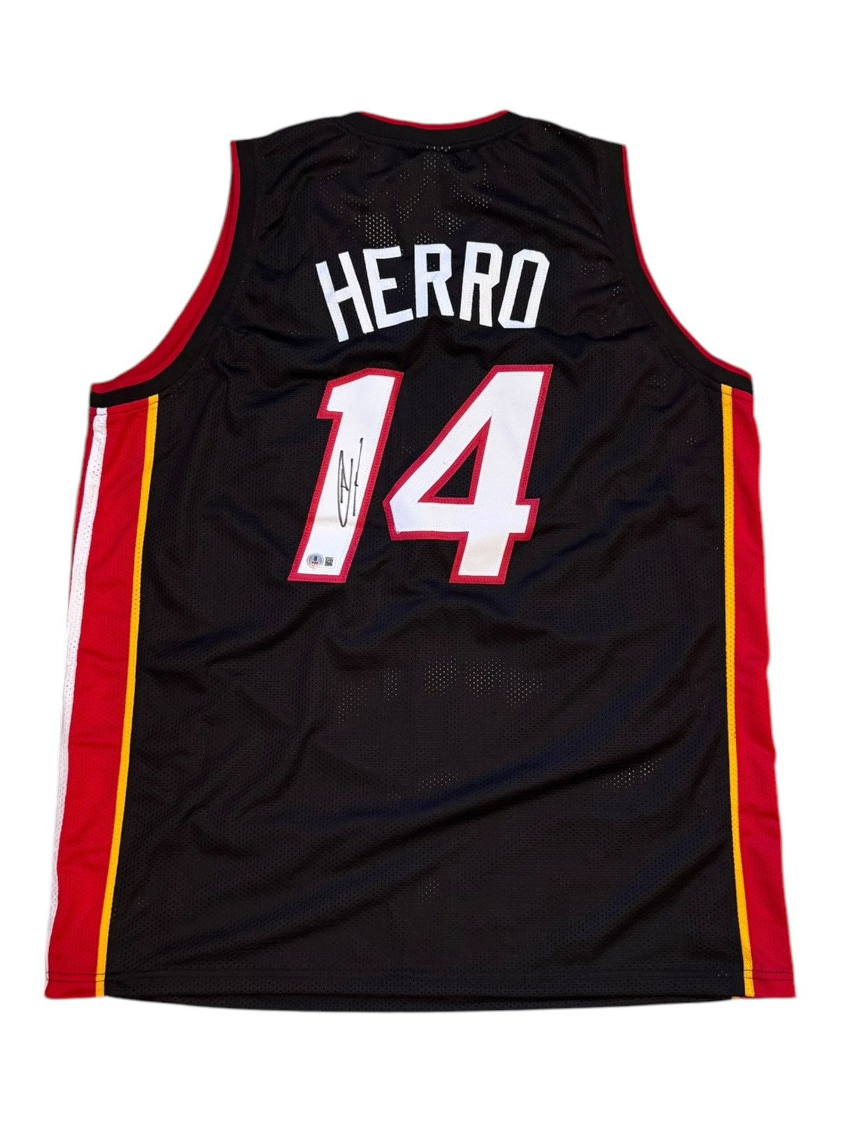 NBA Autographed Tyler Herro Jersey (Beckett Witnessed) Size US XL / EU 56 / 4 - 1 Thumbnail