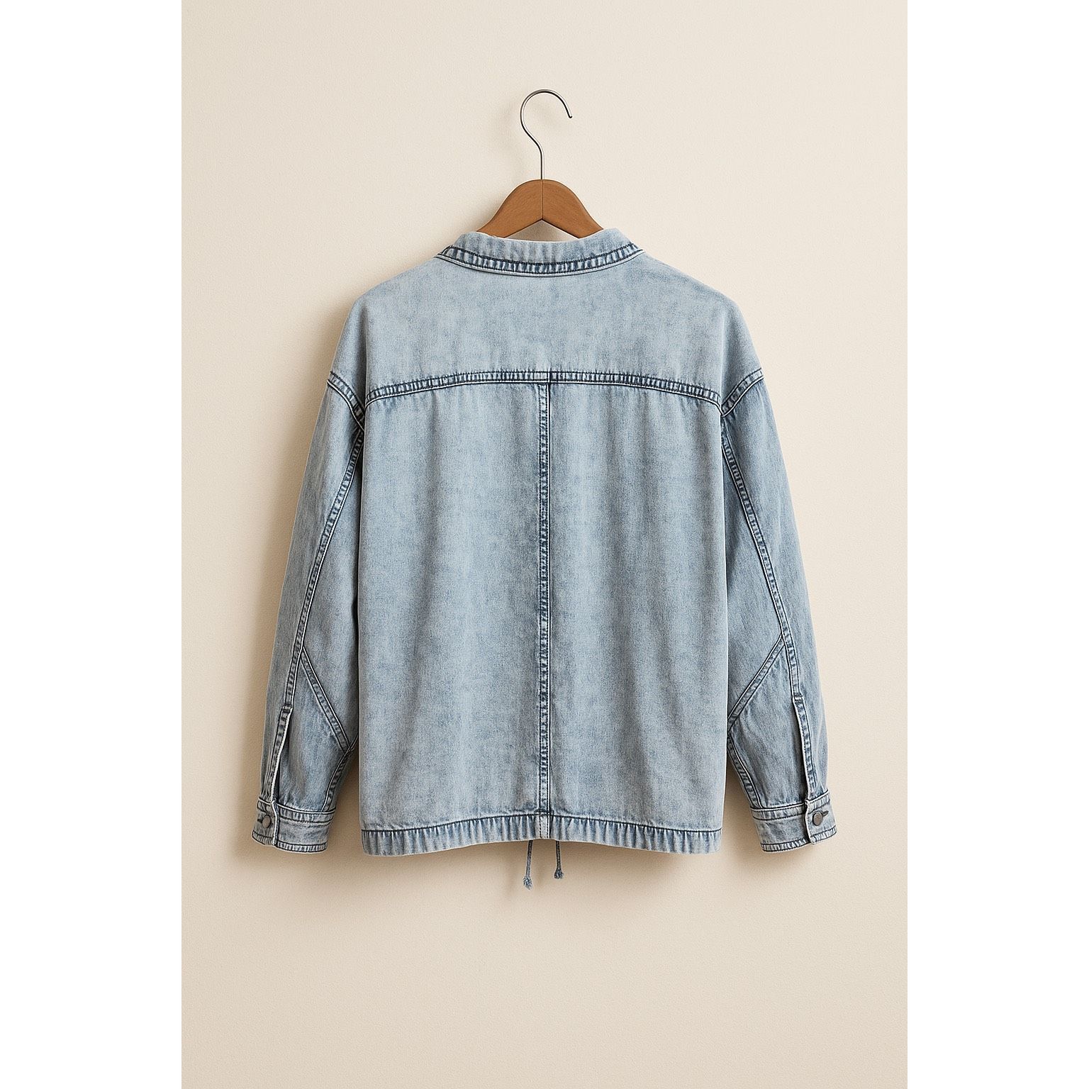 Other Olive + Oak Acid Wash Denim Jacket M Size M / US 6-8 / IT 42-44 - 3 Thumbnail