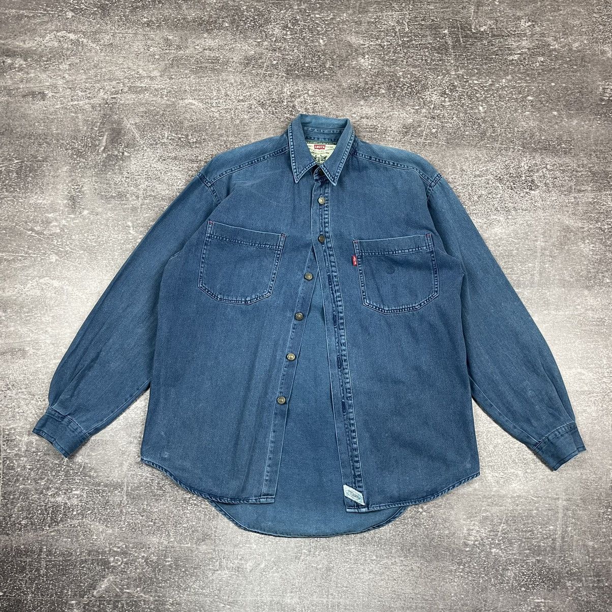 Levi's Vintage Levi’s Rare Denim Western Shirt Size US L / EU 52-54 / 3 - 1 Thumbnail