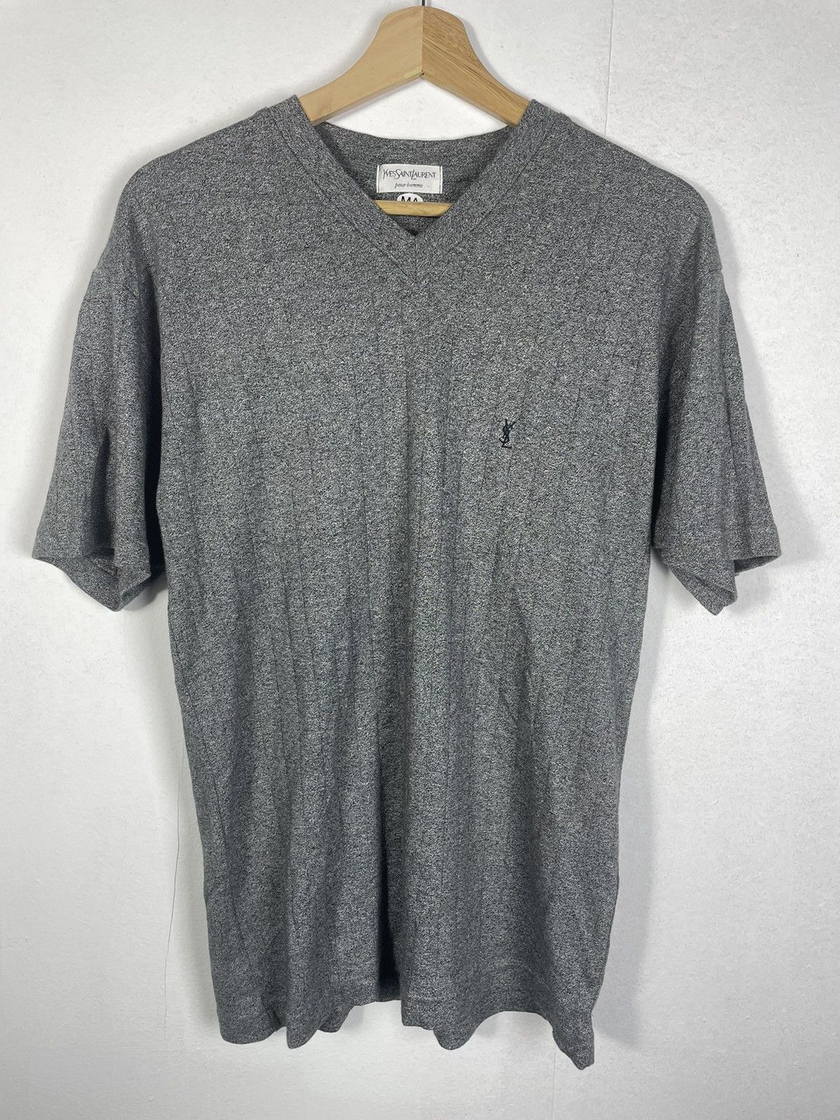 Yves Saint Laurent Vintage Yves Saint Laurent V neck Shirt Size US M / EU 48-50 / 2 - 2 Thumbnail