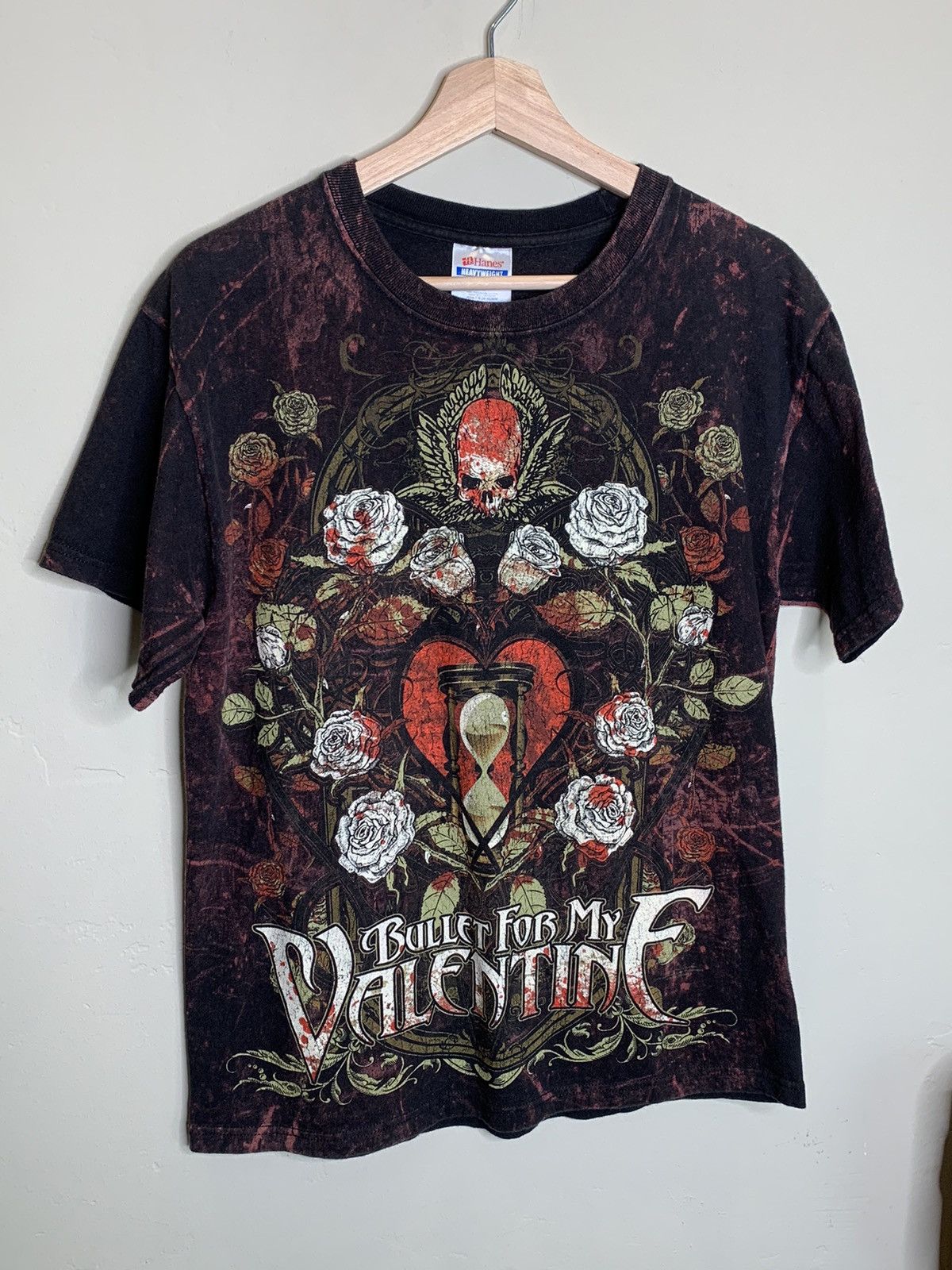 image of Band Tees Vintage Bullet For My Valentine Aop Band T-Shirt - M in Black, Men's (Size Medium)