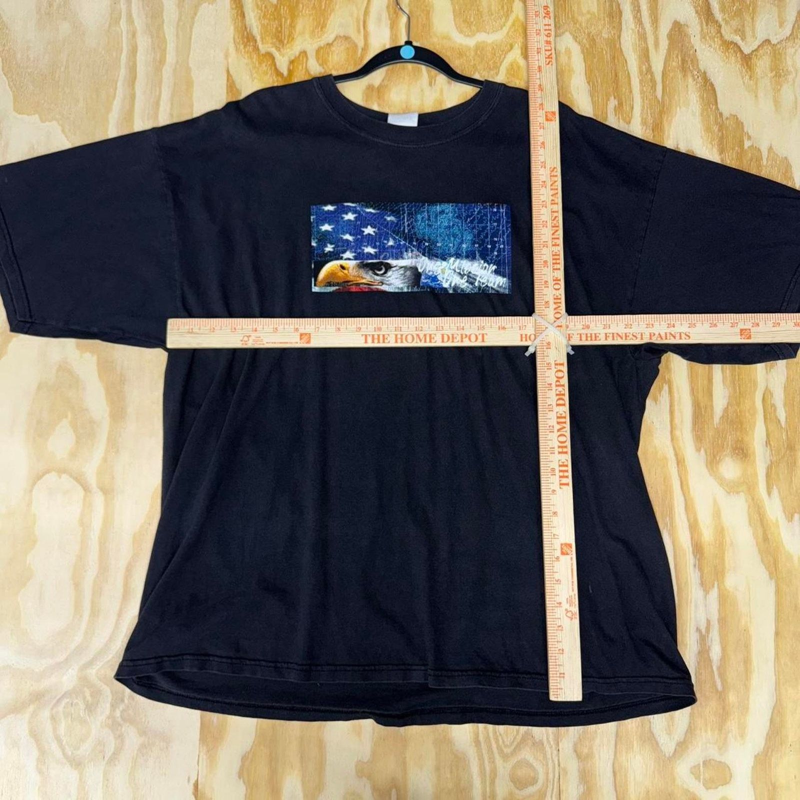 Gildan XXL - Vintage y2k eagle american flag t-shirt Size US XXL / EU 58 / 5 - 2 Thumbnail