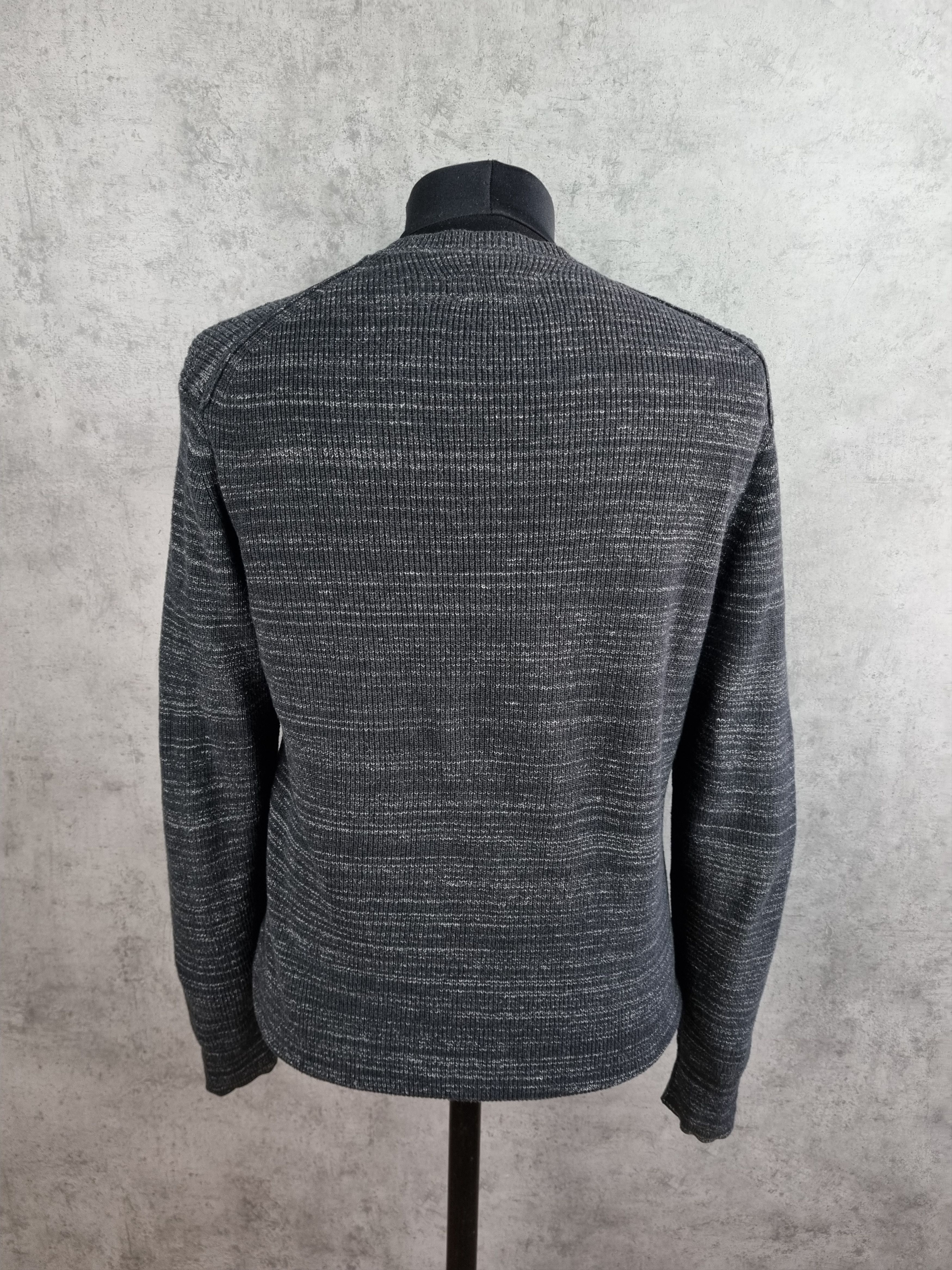 Allsaints Allsaints Rydal Crew Ridge Jumper Light Striped Knit Sweater Size US L / EU 52-54 / 3 - 5 Thumbnail