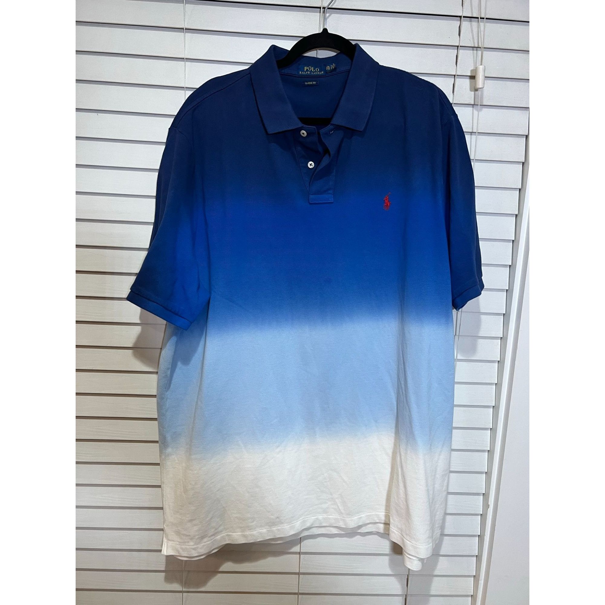Vintage Polo Ralph Lauren Mens Ombre Polo Shirt - Size XXL