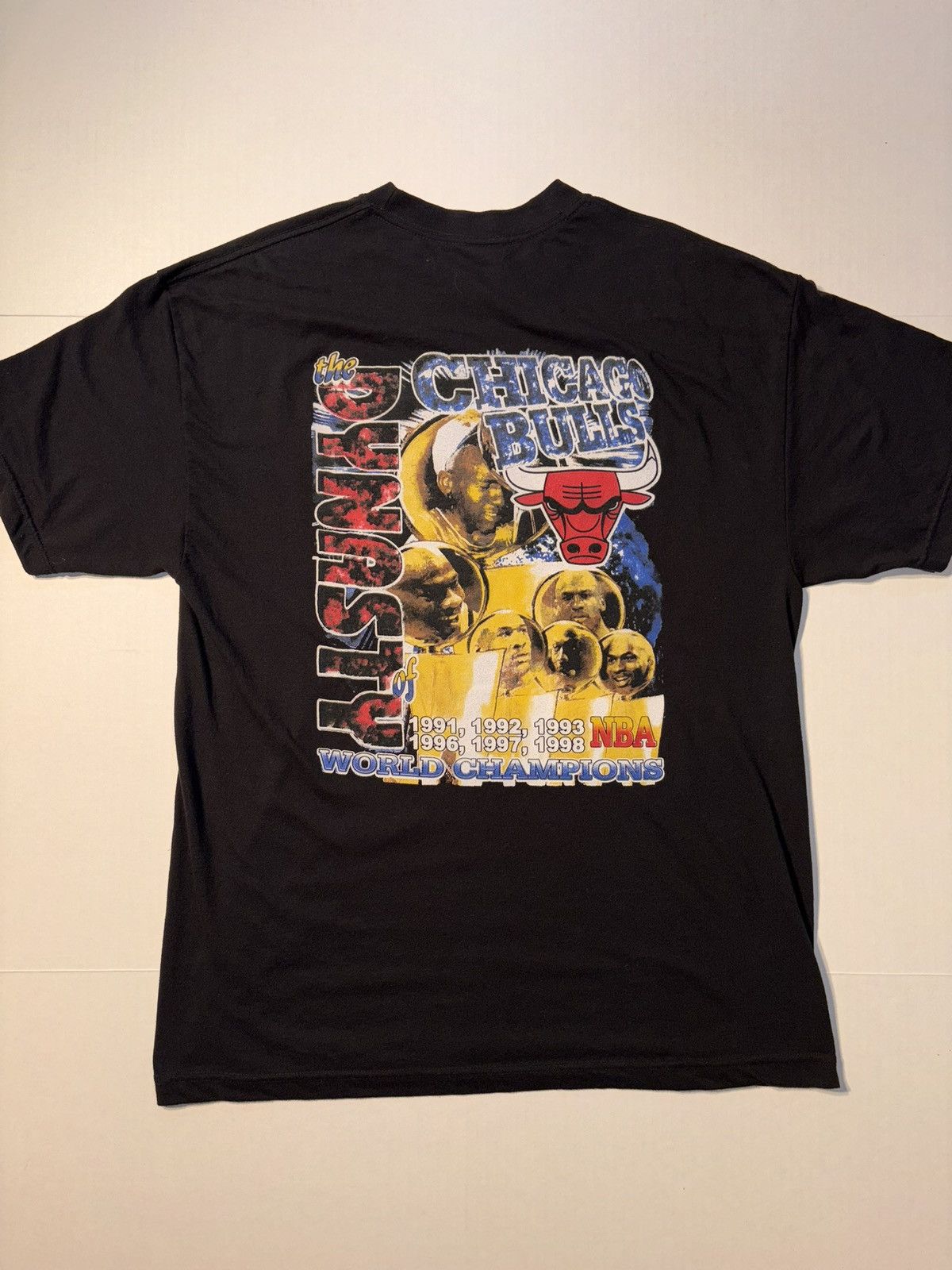 Rap Tees Chicago Bulls Double 3 Peat Jordan Pippen Rap Tee Reprint XL Size US XL / EU 56 / 4 - 7 Thumbnail