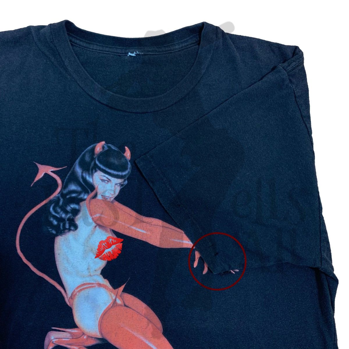 Fashion Victim × Playboy × Vintage RARE Bettie Page Hot Sauce Shirt By Fashion Victim Size US M / EU 48-50 / 2 - 4 Thumbnail