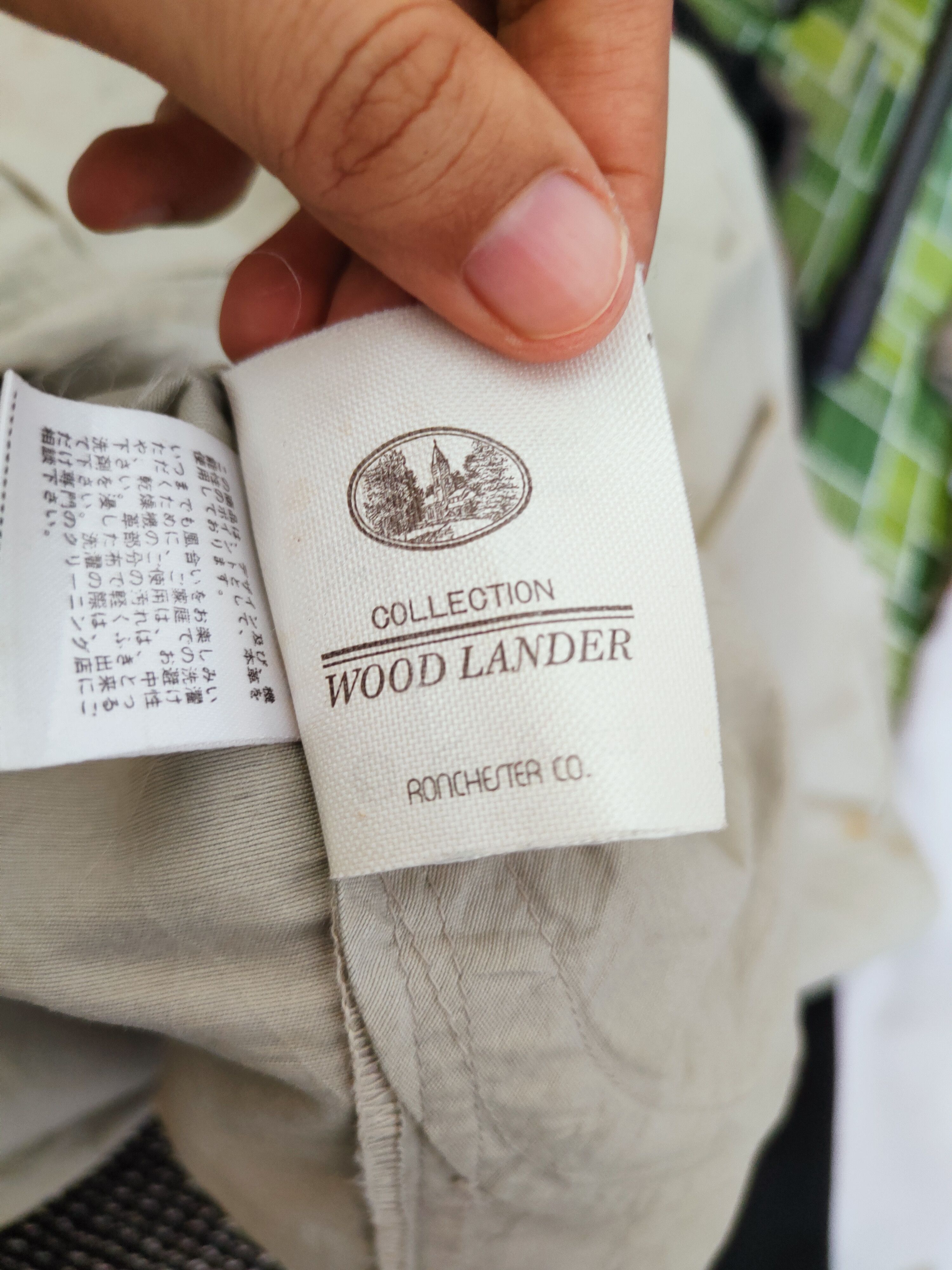 Japanese Brand × Vintage Vintage 💥 Wood Lander Green Button Up Shirts Size US M / EU 48-50 / 2 - 10 Thumbnail