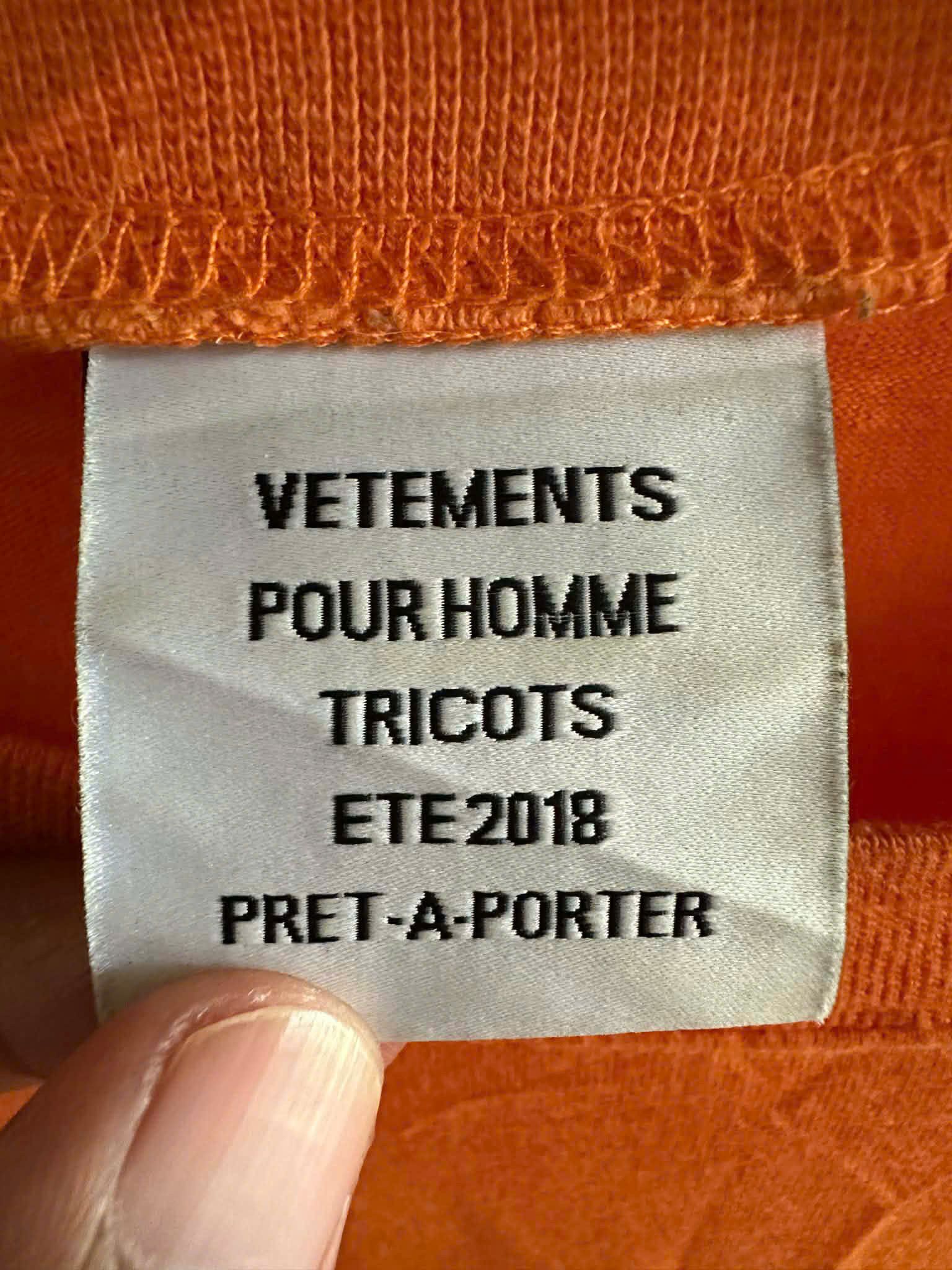 Vetements T SHIRT VETEMENS Size US M / EU 48-50 / 2 - 2 Thumbnail