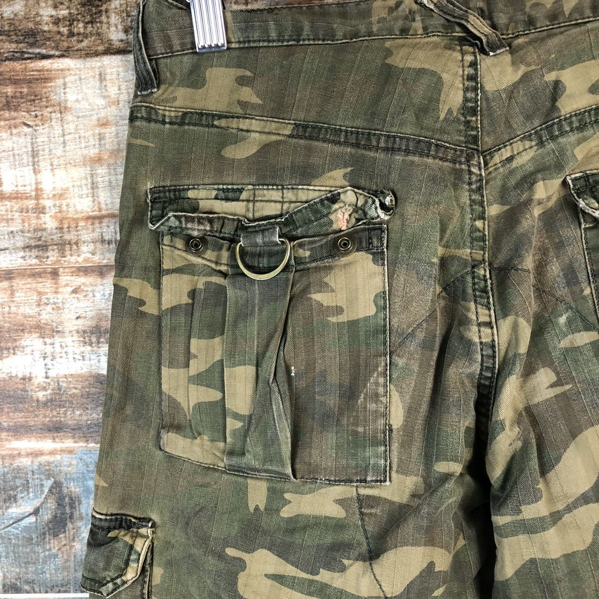 Japanese Brand DLL Ships Green Camo Cargo Multipocket Pants #C760 Size US 28 / EU 44 - 16 Thumbnail