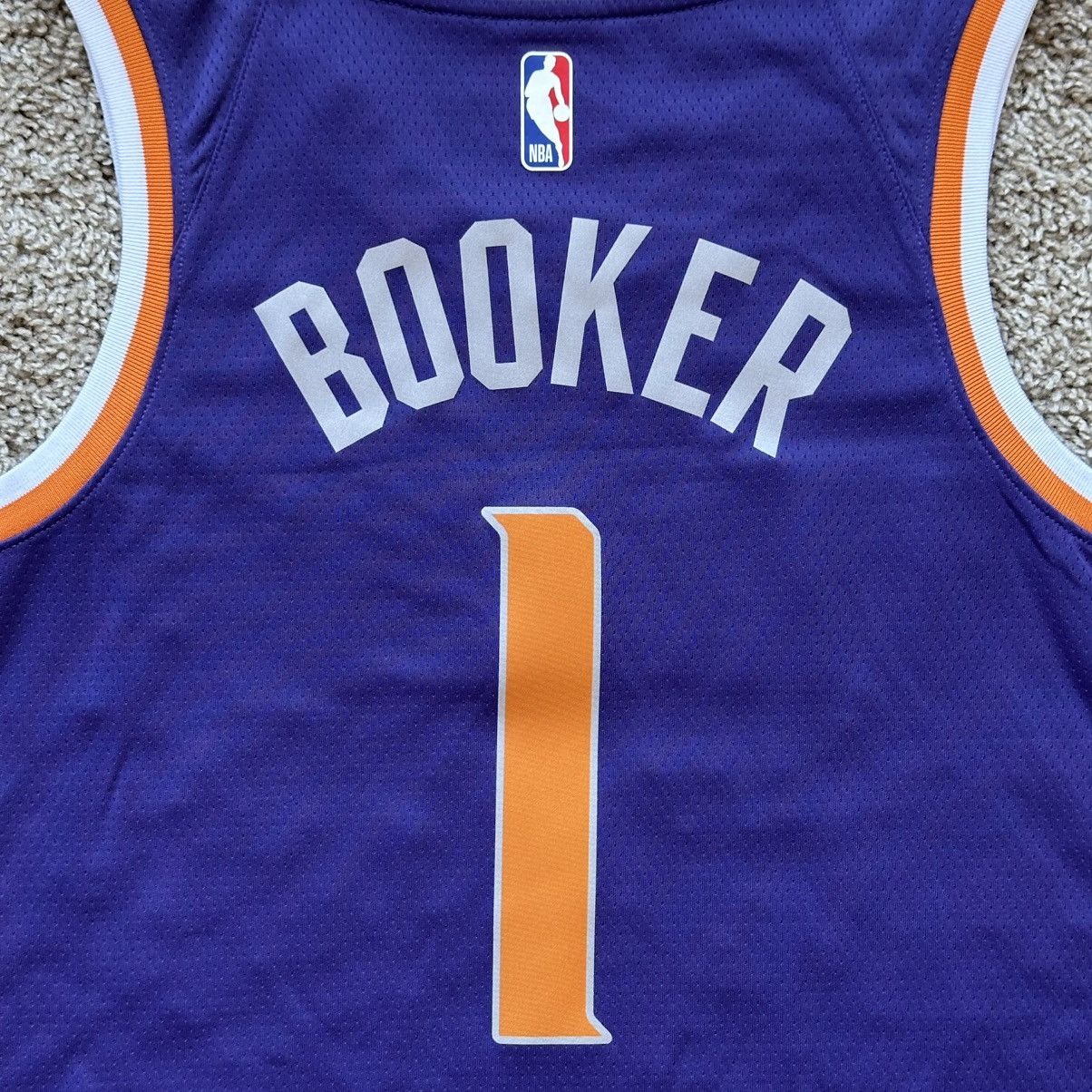 Nike PHOENIX SUNS DEVIN BOOKER 1 ICON SWINGMAN BASKETBALL JERSEY Size US L / EU 52-54 / 3 - 9 Thumbnail
