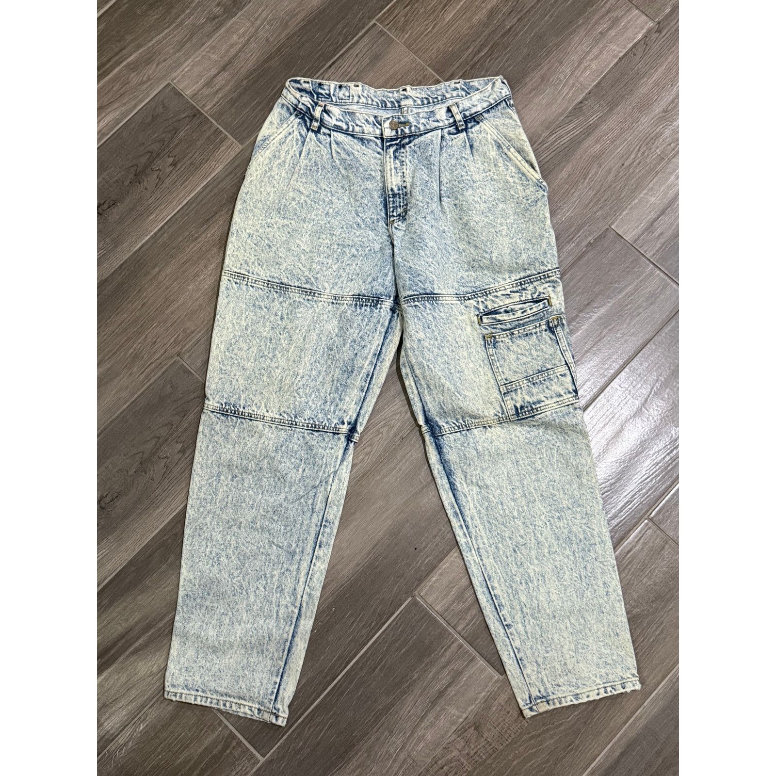Lee Vintage 80s 90s Acid Wash LEE High-Waist Men's Jeans Size US 34 / EU 50 - 1 Thumbnail