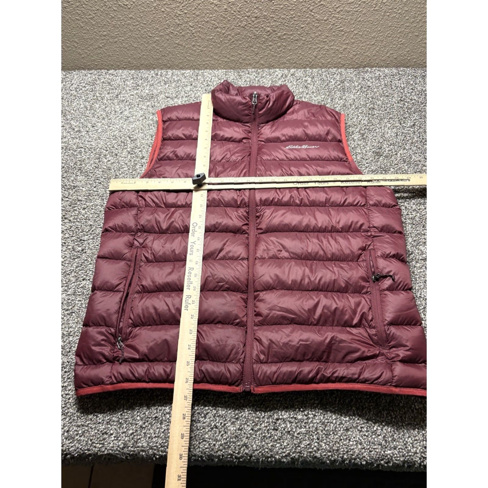 Eddie Bauer VINTAGE Eddie Bauer Puffer Vest Mens L Red Down Full Zip Lightweight Nylon EB650 Quilted Outdoors Size US L / EU 52-54 / 3 - 4 Thumbnail