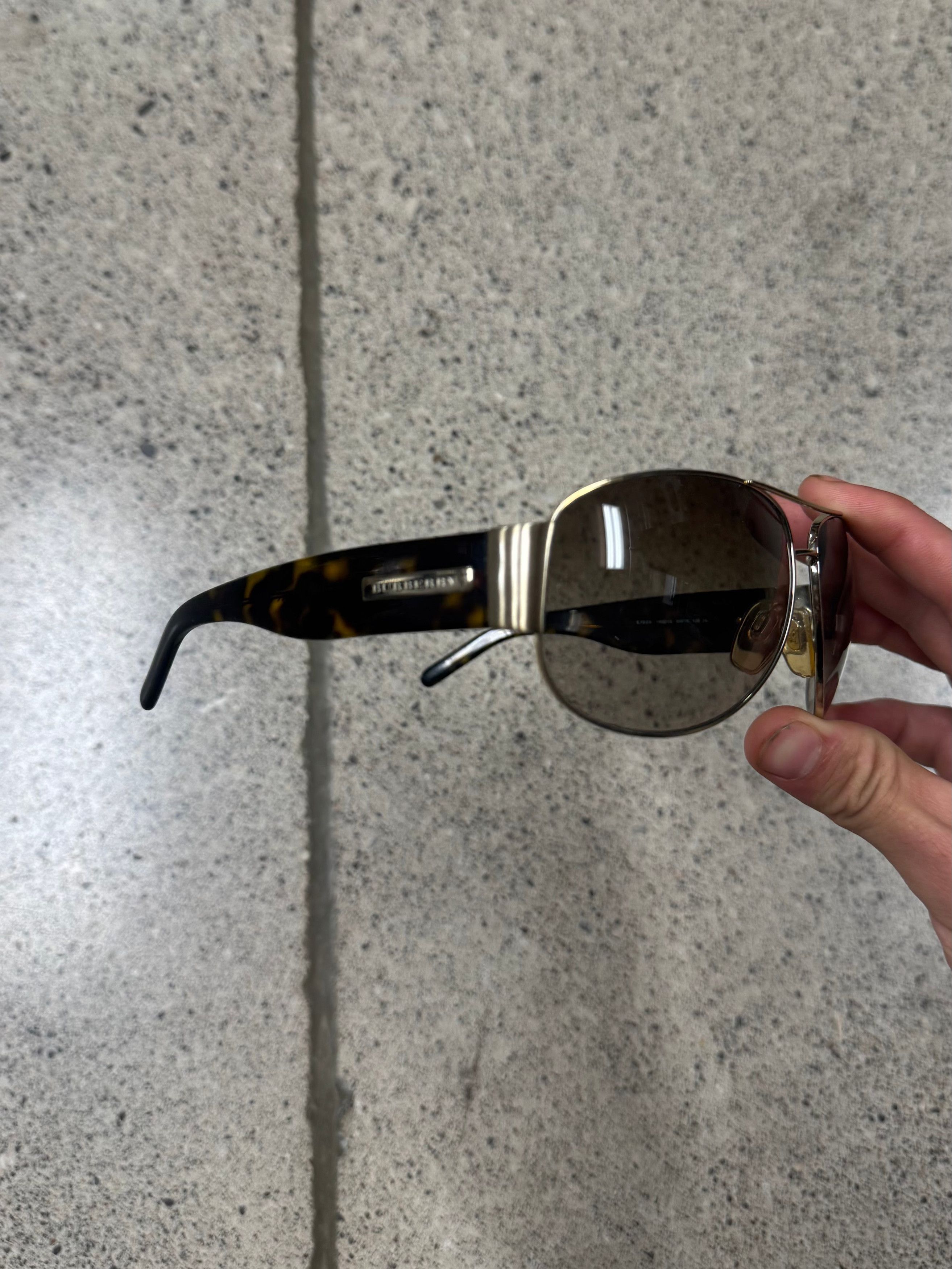 Burberry Burberry Tortoiseshell Aviator Sunglasses Size ONE SIZE - 2 Thumbnail