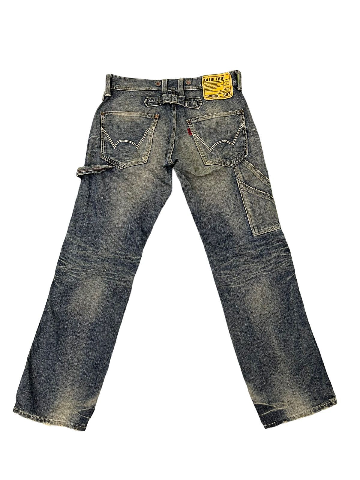 Edwin Carpenter Jeans Edwin Distress Faded Regular 7🟦4 Size US 32 / EU 48 - 2 Thumbnail