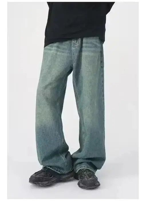 Japanese Brand Baggy Wash Wide Leg Denim Jeans Size US 32 / EU 48 - 5 Thumbnail