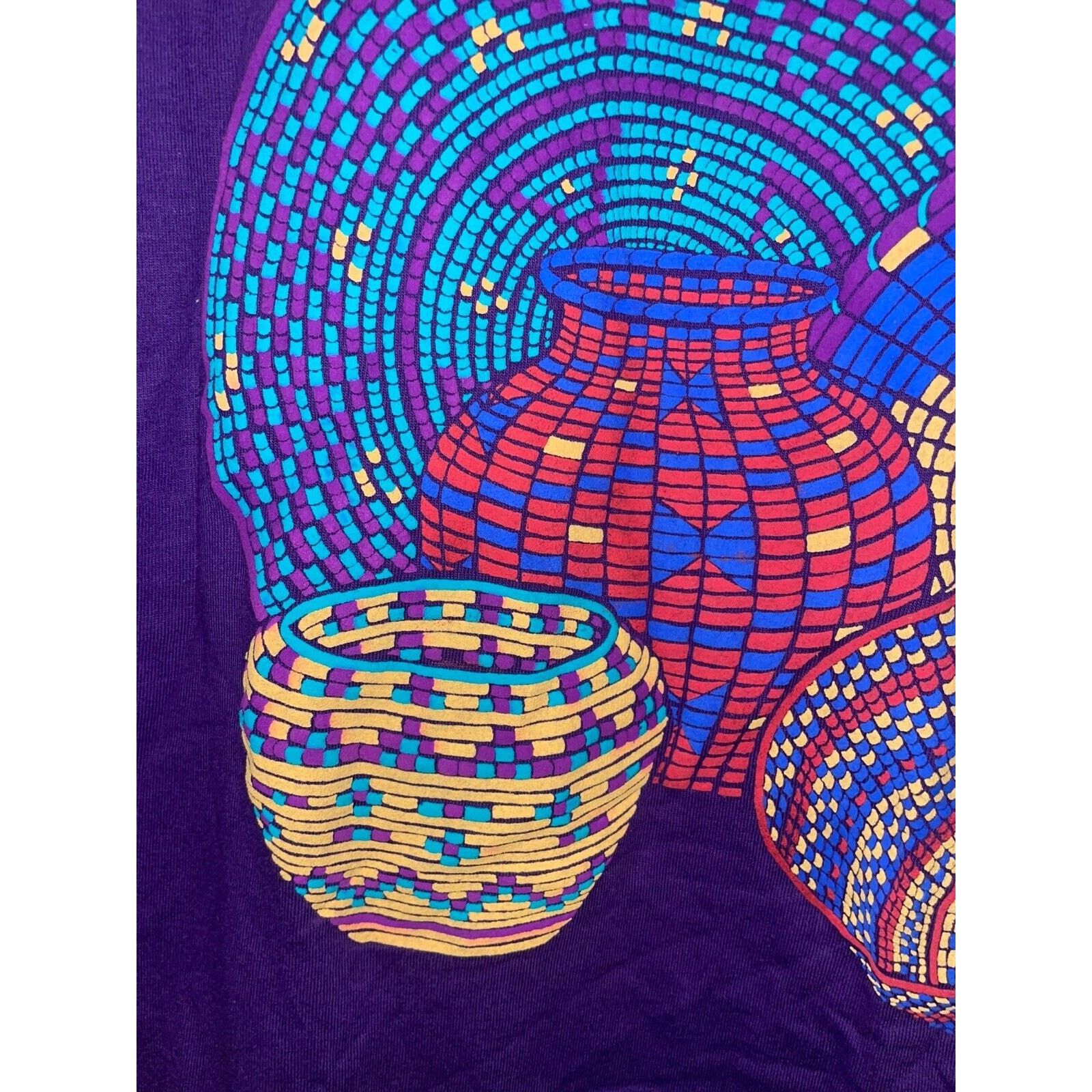 Jerzees Vintage Arizona Native Shirt Tee 90s Southwest Basket M Size US M / EU 48-50 / 2 - 4 Thumbnail