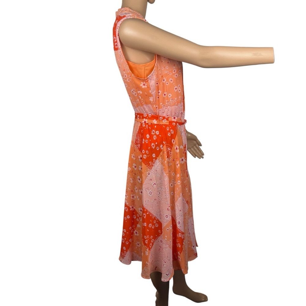 Nanette Lepore NWT New $128 Nanette Lepore Sleeveless Patchwork Shirt Dres Size M / US 6-8 / IT 42-44 - 4 Thumbnail