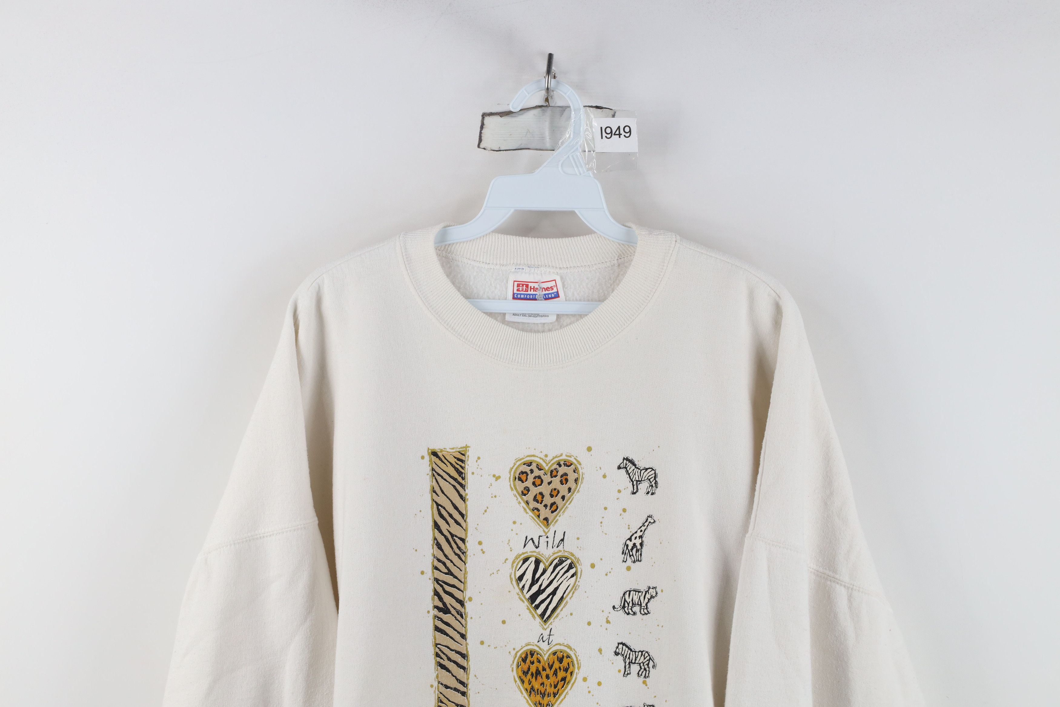 Vintage Vintage 90s Streetwear Wild At Heart Safari Sweatshirt Size XXL / US 16-18 / IT 52-54 - 2 Thumbnail