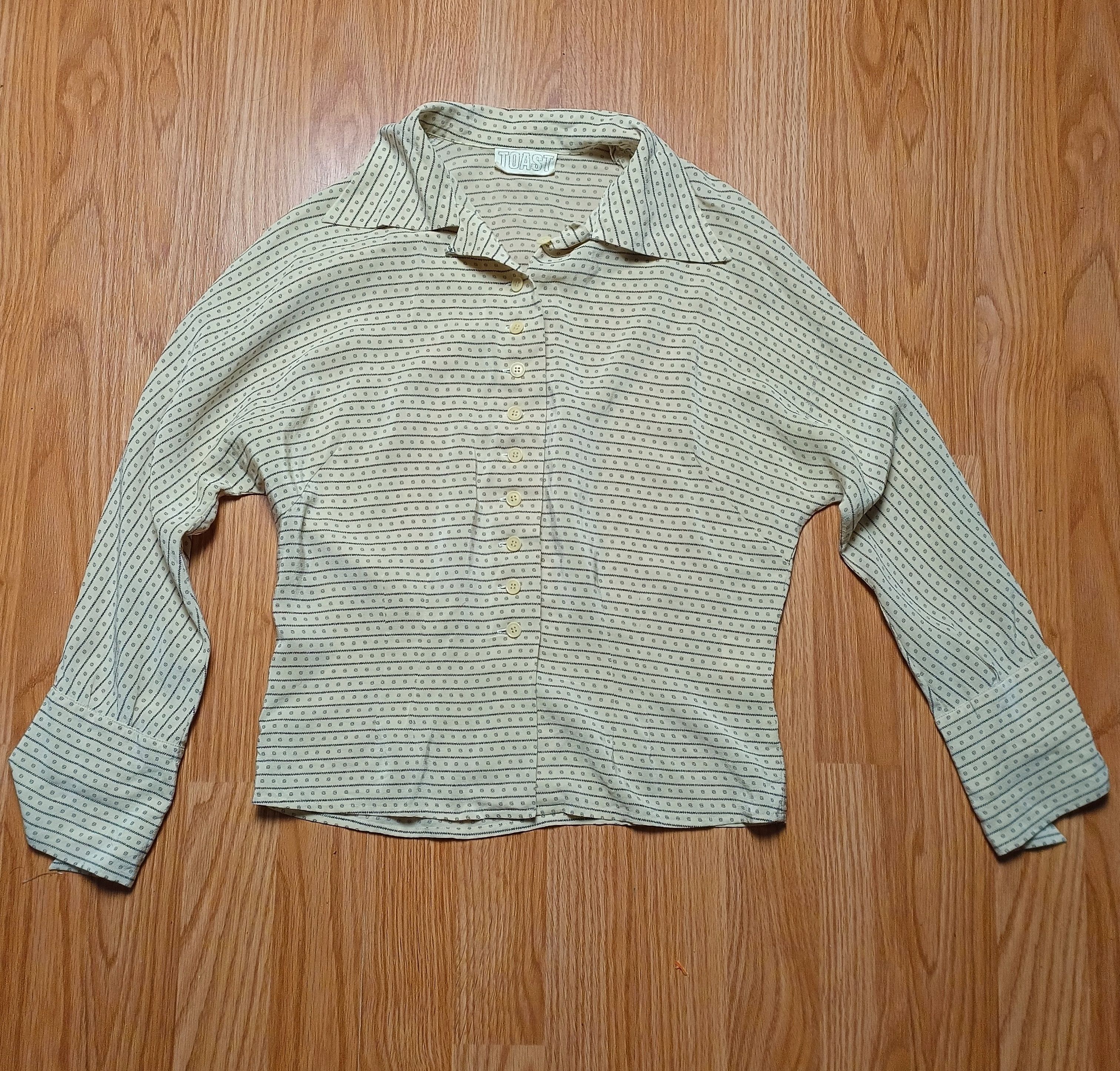 Designer TOAST Abstract Print Silk Blouse Shirt UK 8 Size S / US 4 / IT 40 - 7 Thumbnail
