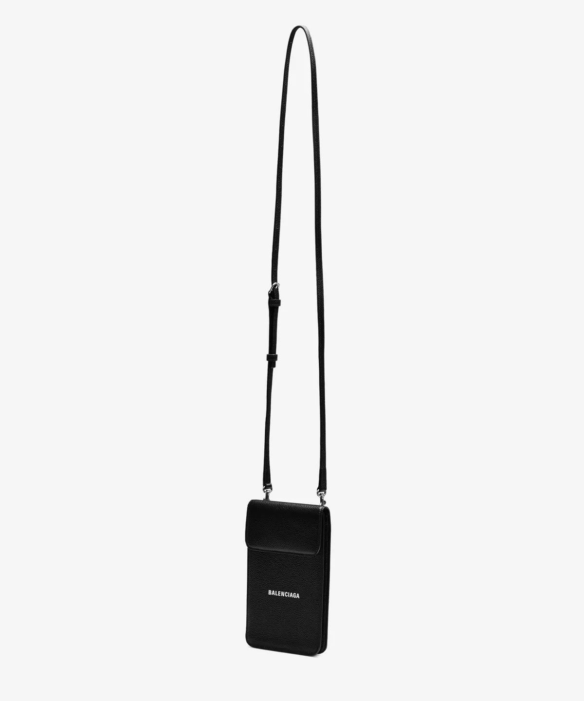Balenciaga o1srvl11e0526 Size: OS / Cash Phone And Card Holder in Black Size ONE SIZE - 2 Thumbnail