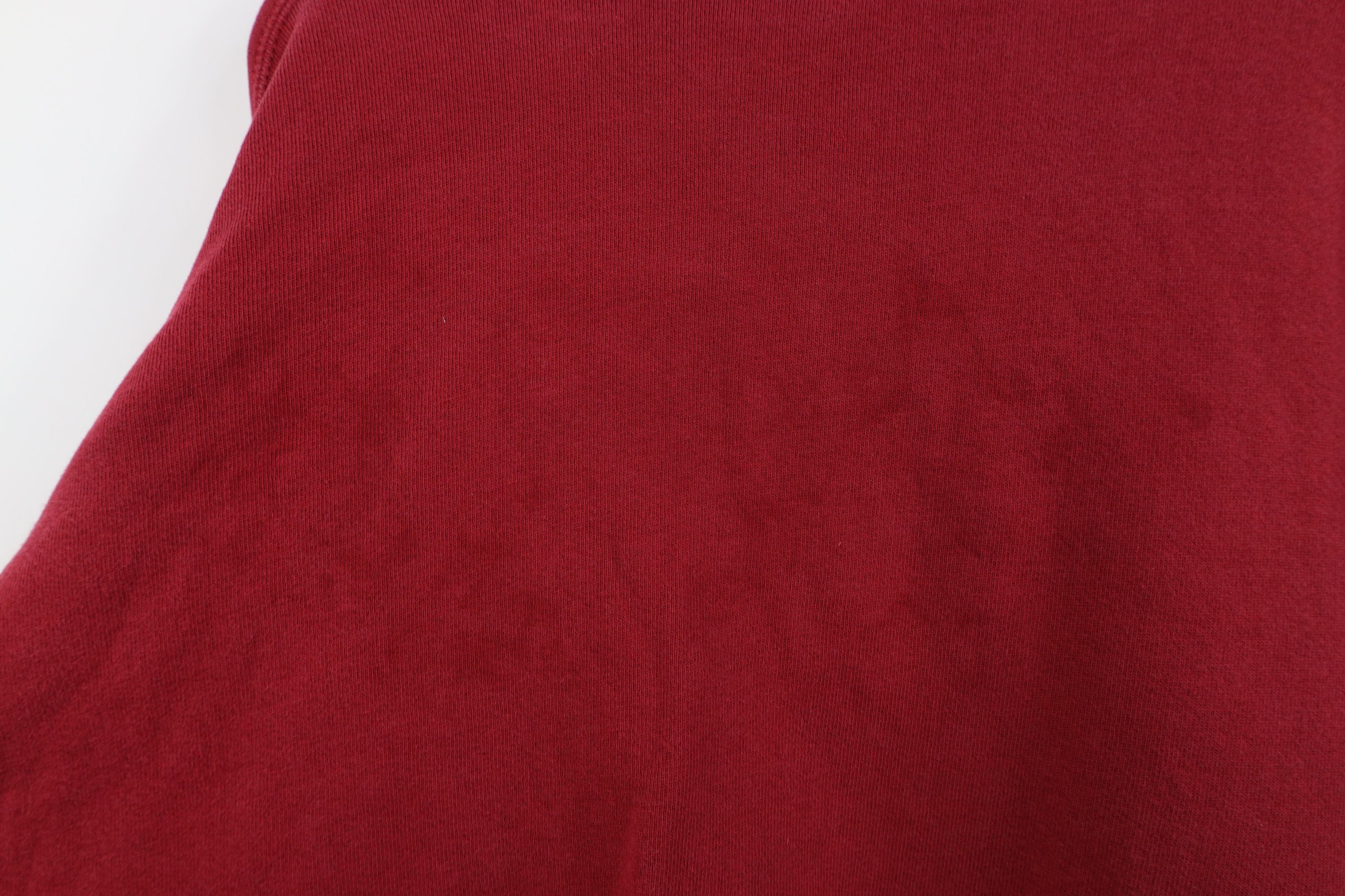 Russell Athletic Vintage 90s Russell Athletic Blank Henley Sweatshirt Red USA Size US L / EU 52-54 / 3 - 10 Thumbnail