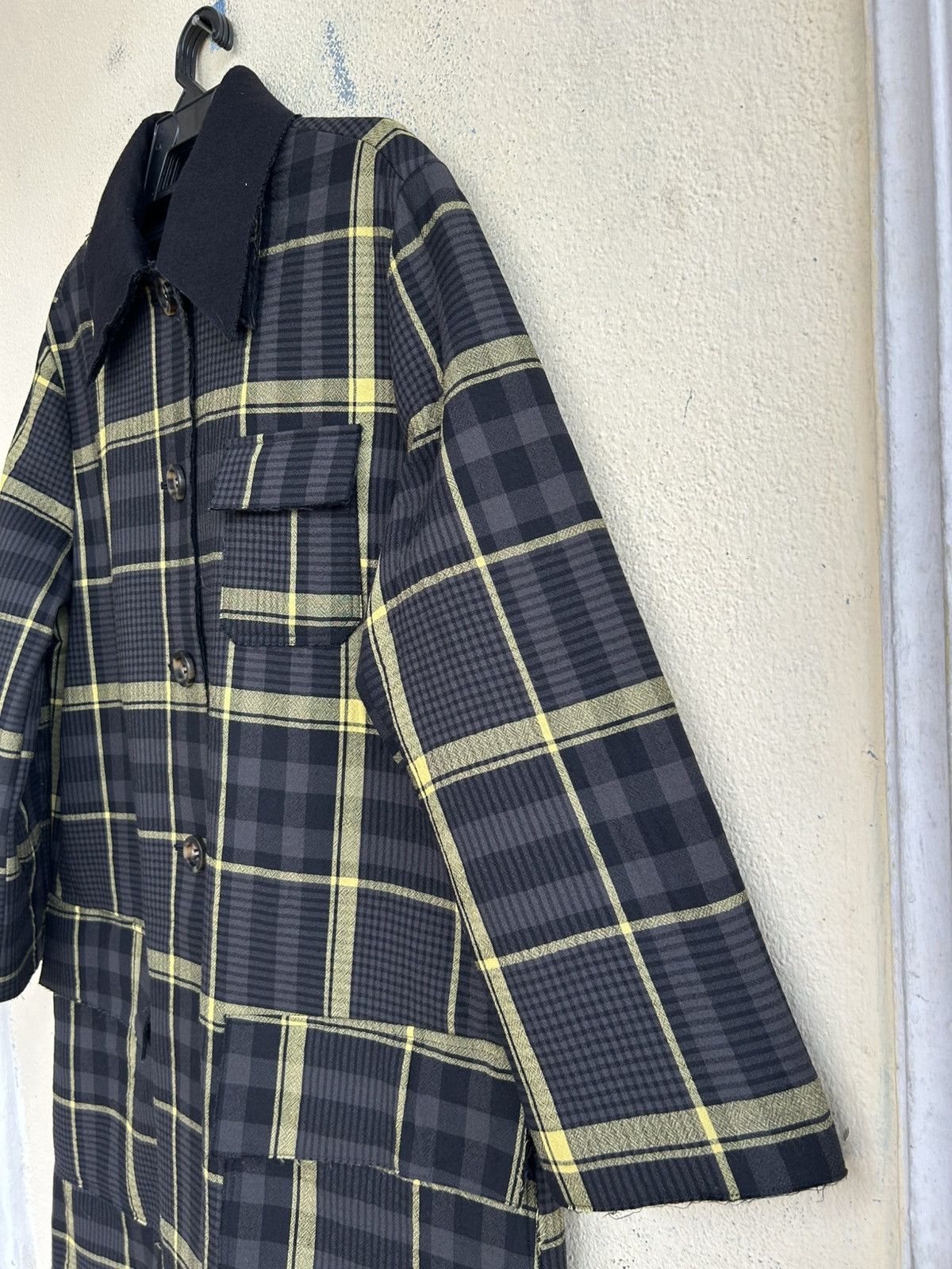 Missoni Missoni Virgin Wool Checkered Long Coat Size US S / EU 44-46 / 1 - 5 Thumbnail