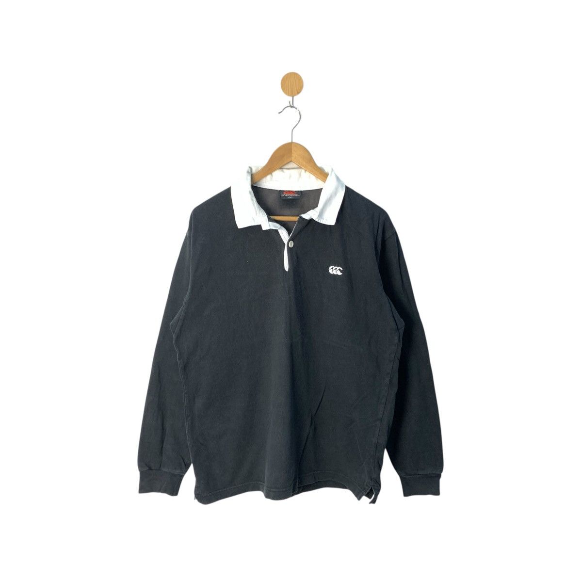Canterbury of New Zealand 90s Vintage CANTERBURY Polo Rugby / Sweatshirt #2414-13X Size US M / EU 48-50 / 2 - 1 Thumbnail
