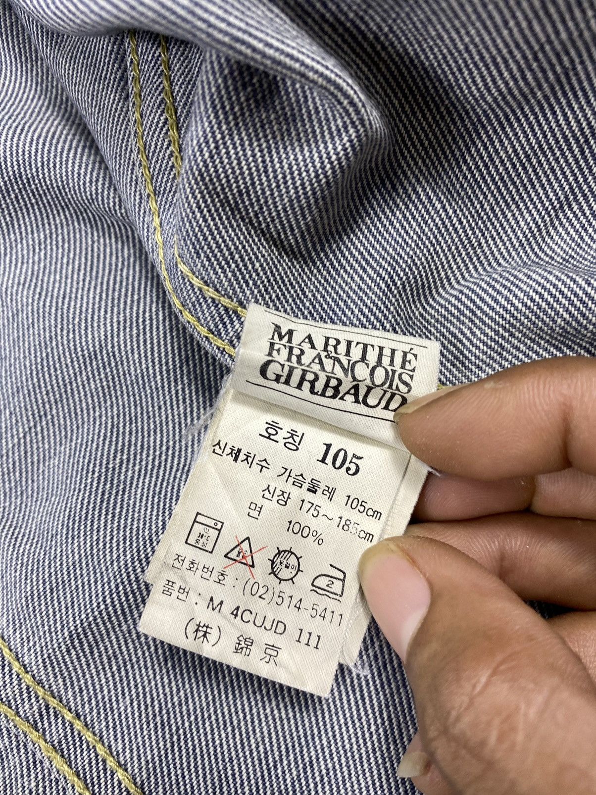 Marithe + Francois Girbaud Vtg Denim Marithe Francois Girbaud ZipJacket Size US M / EU 48-50 / 2 - 9 Thumbnail